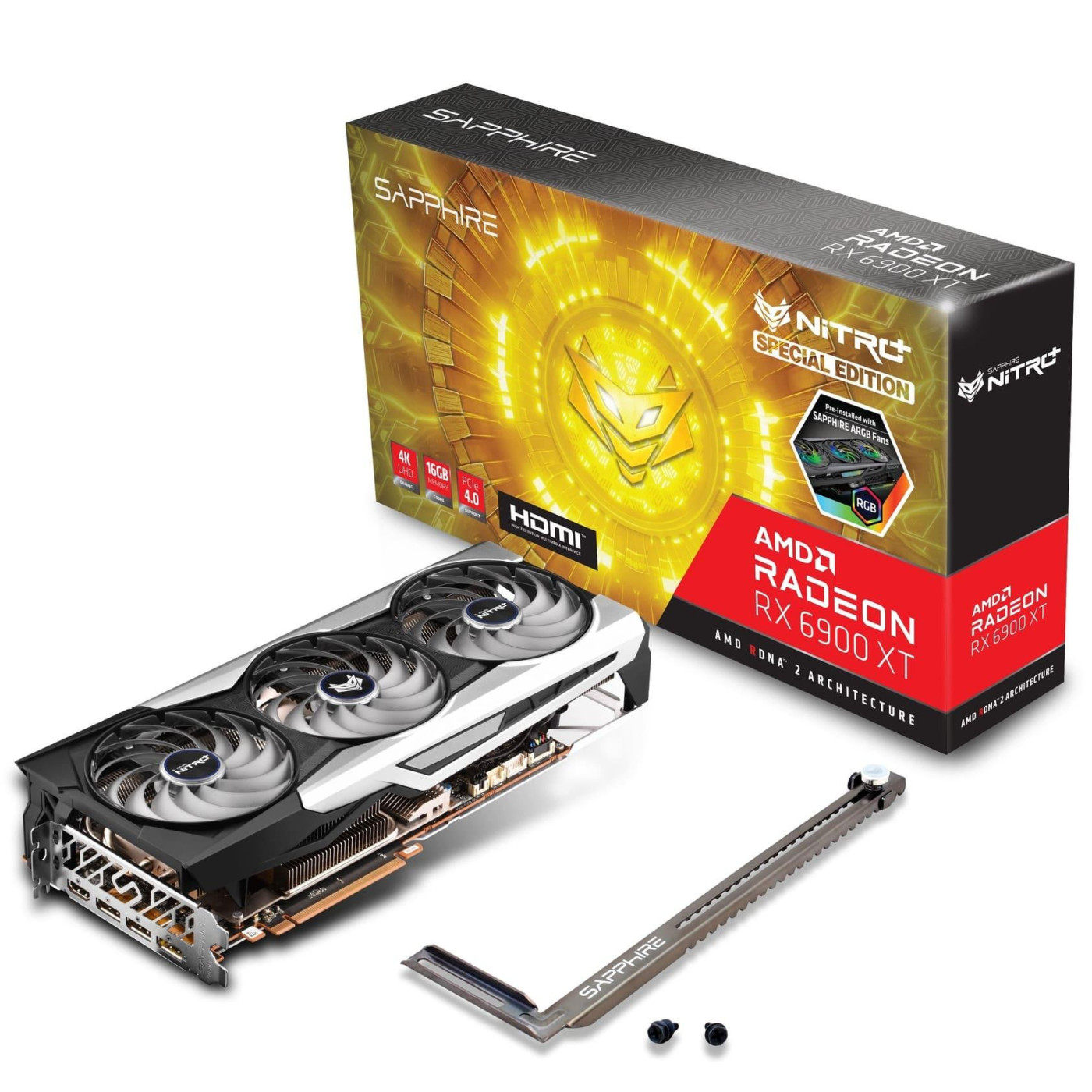 Відеокарта Sapphire AMD Radeon RX 6900 XT 16G Special Edition Nitro+ (11308-03-20G) (GDDR6, 256 bit, PCI-E v4.0 x16) Б/в