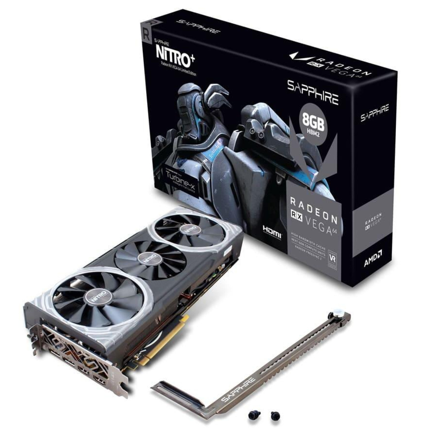 Відеокарта Sapphire AMD Radeon RX Vega 64 8G NITRO+ Limited Edition (11275-00) (HBM2, 2048 bit, PCI-E 3.0 x16) Б/в