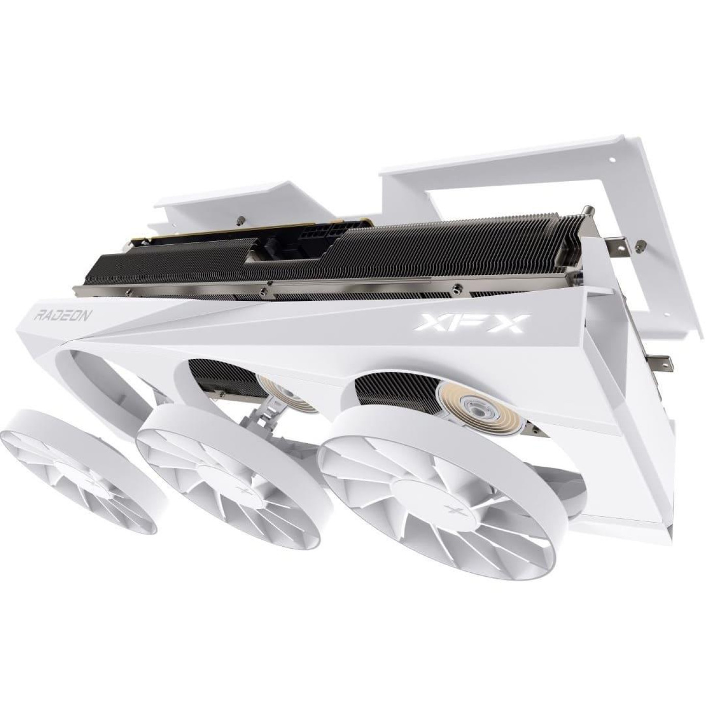 Видеокарта XFX AMD Radeon RX 9070 XT 16GB Quicksilver White Magnetic Air Edition (RX-97TMAQKW9) (GDDR6, 256 bit, PCI-E v5.0 x16)