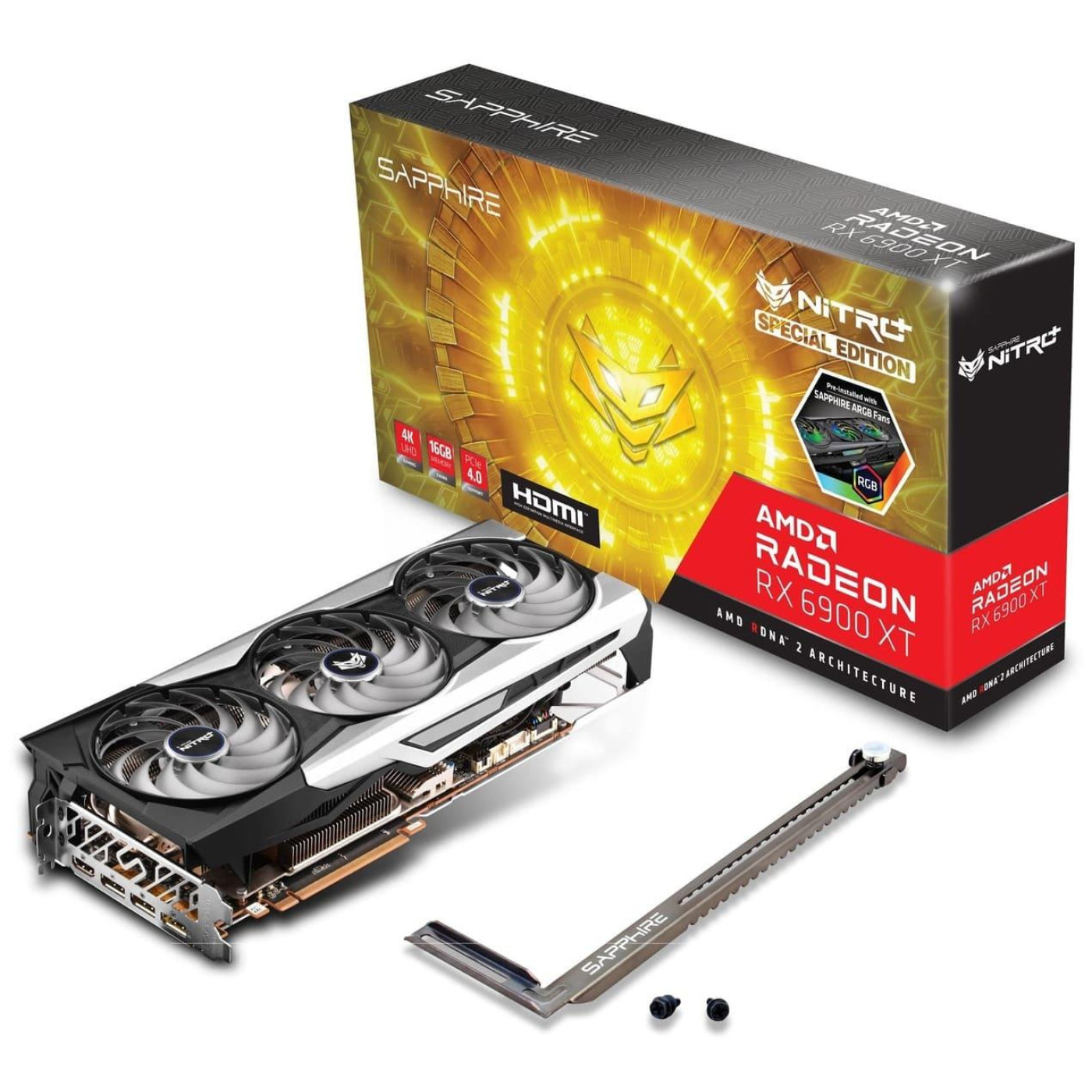 Видеокарта Sapphire AMD Radeon RX 6900 XT 16GB Special Edition NITRO+ (11308-07-20G) (11308-99-90G) (GDDR6, 256 bit, PCI-E v4.0 x16) FR