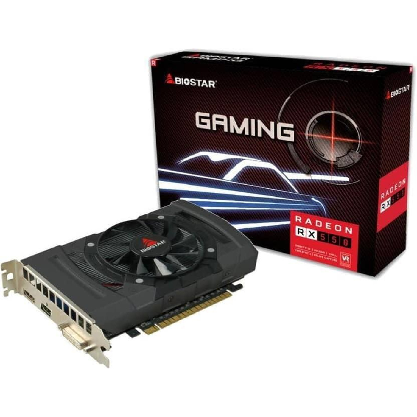 Відеокарта Biostar AMD Radeon RX 550 4GB (VA5505RF41) (GDDR5, 128 bit, PCI-E v3.0) Б/в