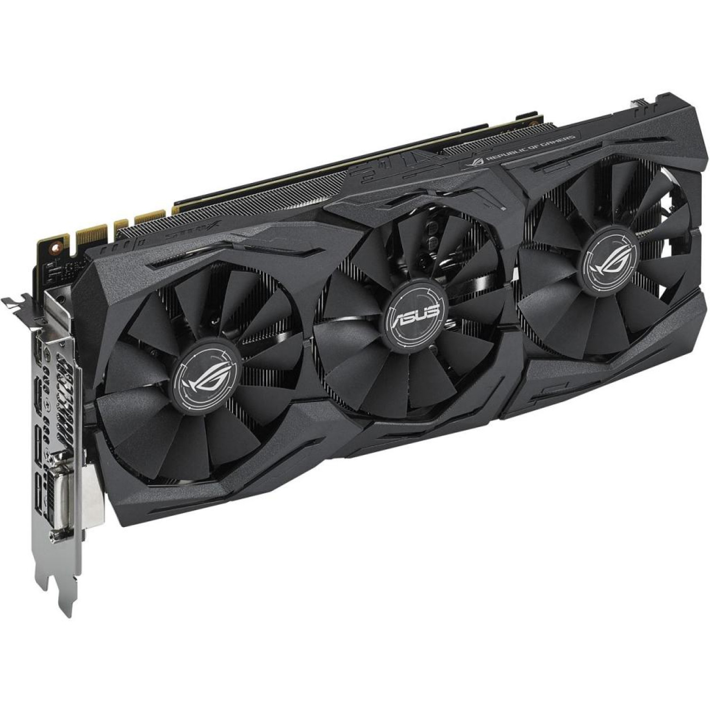 Відеокарта ASUS GTX 1080Ti 11Gb Strix OC (ROG-STRIX-GTX1080TI-O11G-GAMING) (GDDR5X, 352 bit, PCI-E 3.0 x16) Б/в