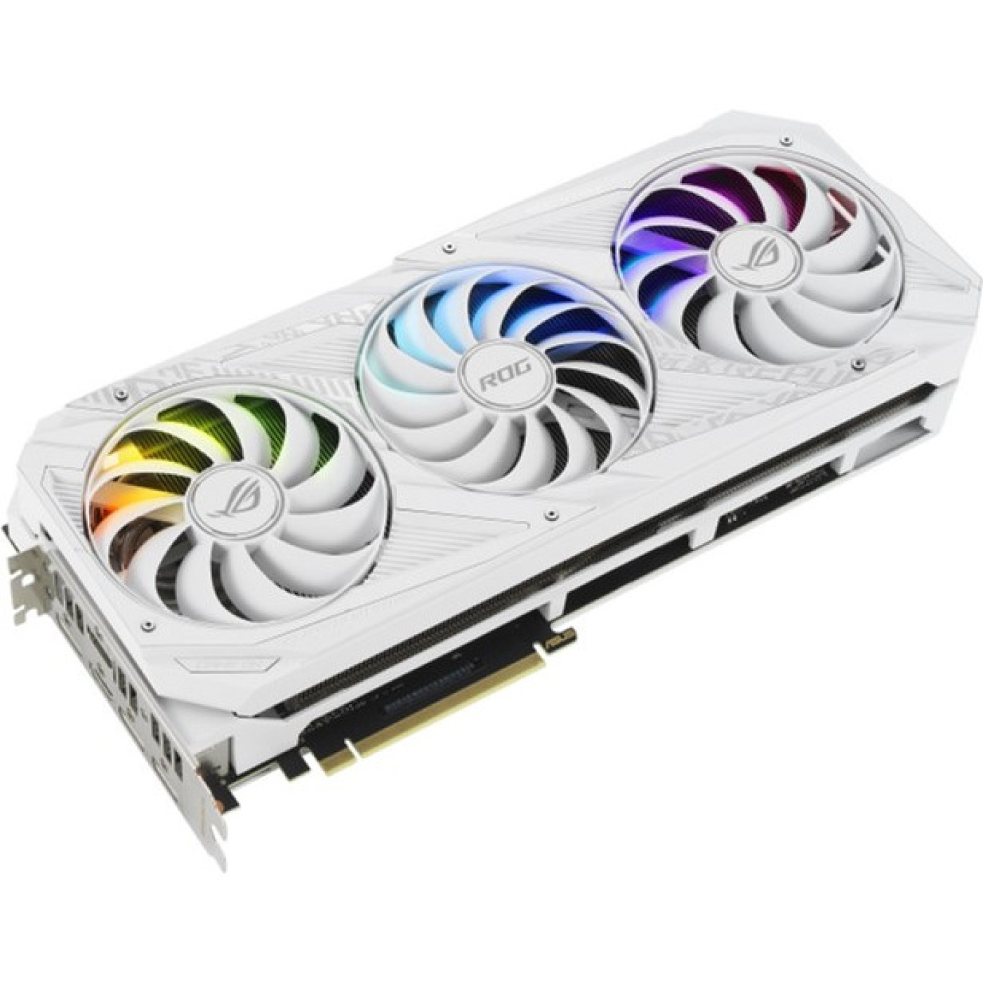 Видеокарта ASUS RTX 3070 8Gb ROG Strix White OC V2 LHR (ROG-STRIX-RTX3070-O8G-WHITE-V2) (GDDR6, 256 bit, PCI-E 4.0 x16)
