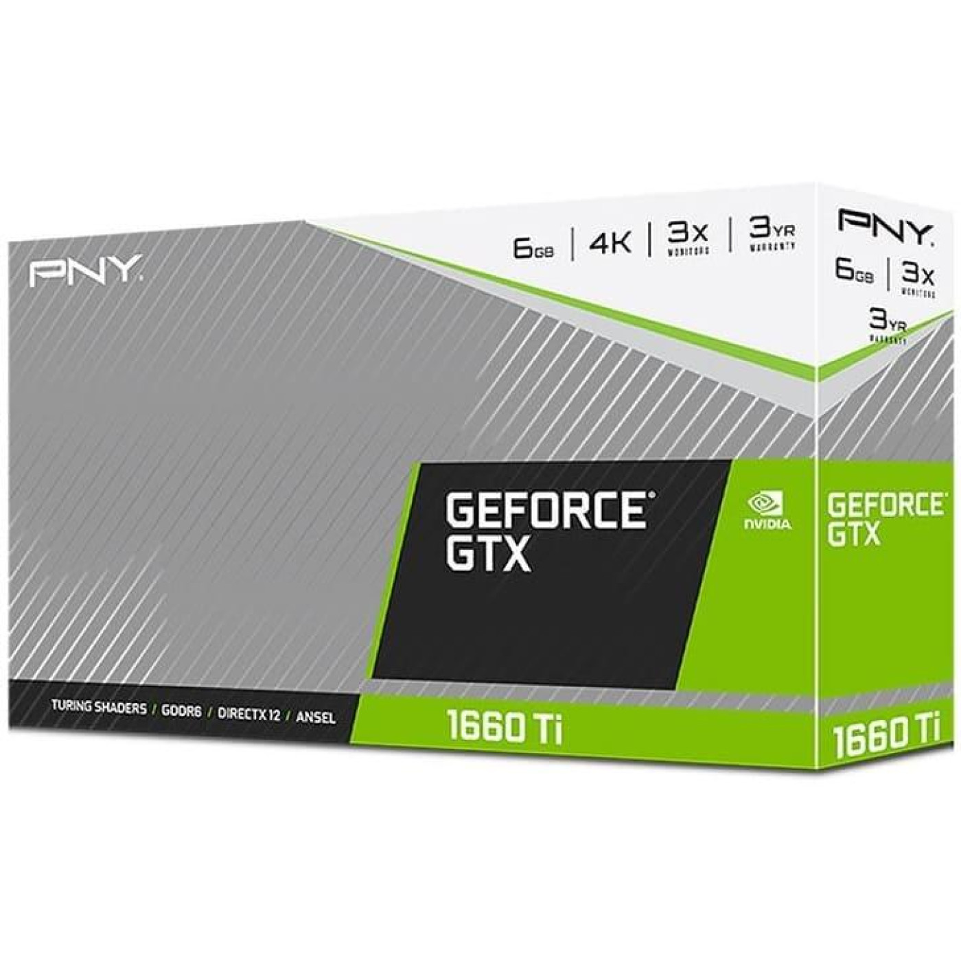 Відеокарта PNY GTX 1660Ti 6GB (GMX166TN3J6EW2AKTP6BFB) (GDDR6, 192 bit, PCI-E 3.0 x16) Б/в