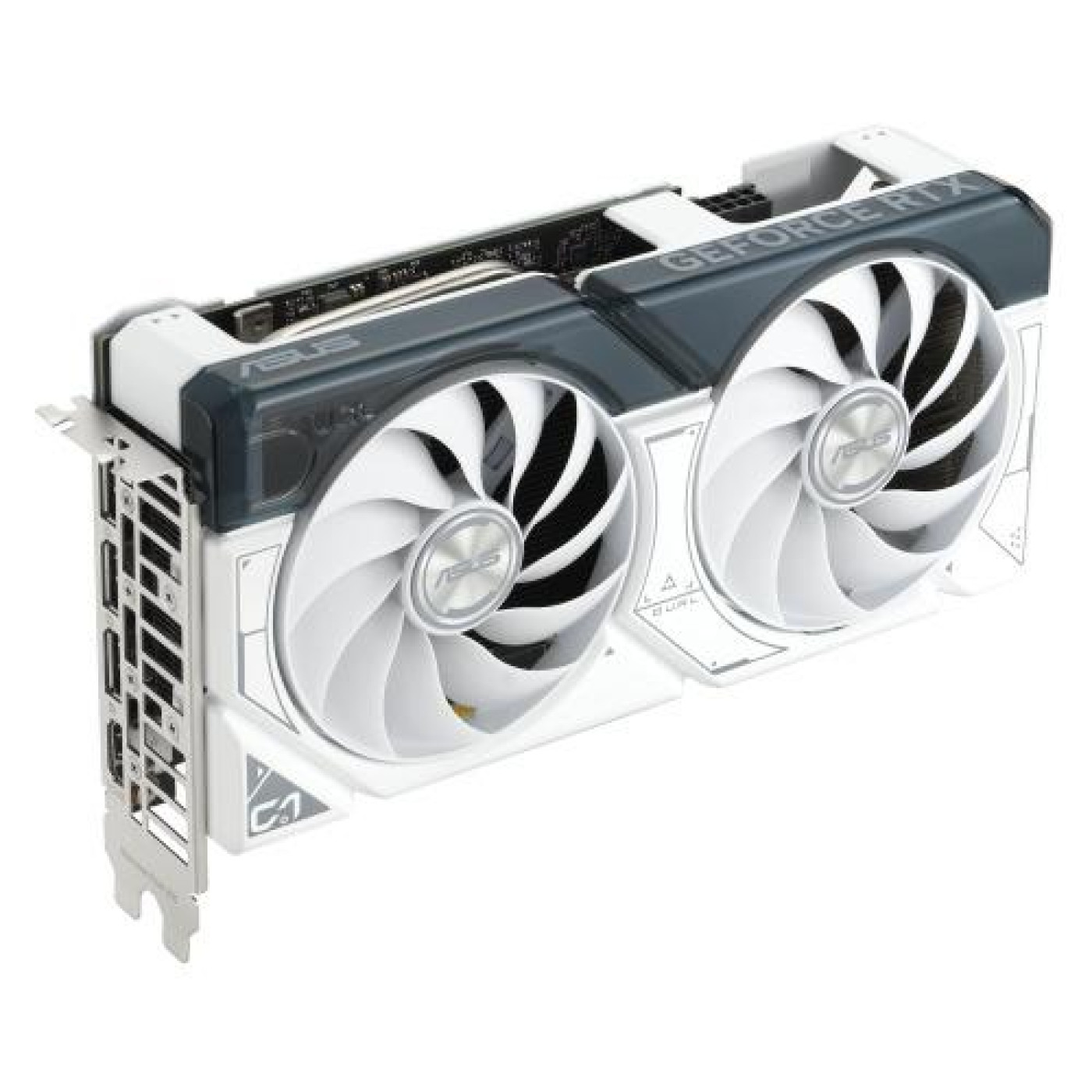 Видеокарта ASUS RTX 4060 TI 8GB DUAL OC WHITE (DUAL-RTX4060TI-O8G-WHITE) (GDDR6, 128 bit, PCI-E v4.0) Б/у