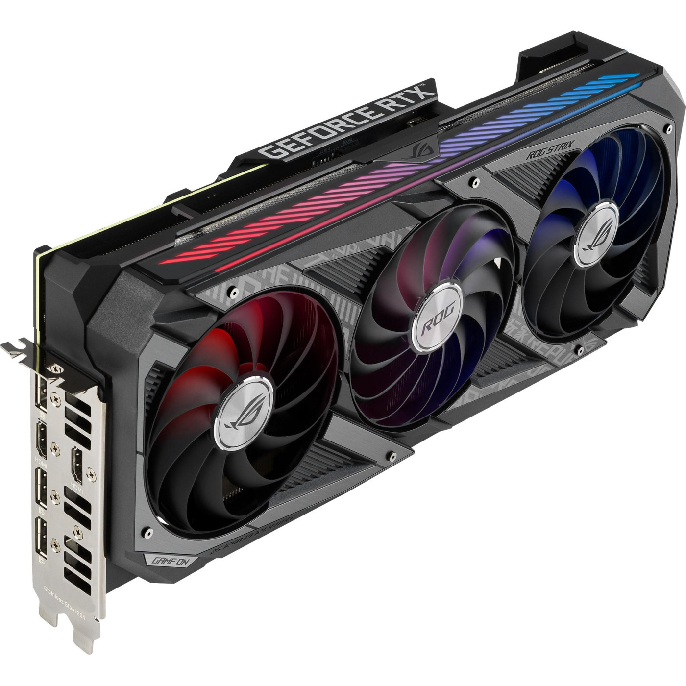 Відеокарта ASUS RTX 3060Ti 8Gb ROG Strix Gaming OC (ROG-STRIX-RTX3060TI-O8G-GAMING) (GDDR6, 256 bit, PCI-E v4.0 x16) Б/в