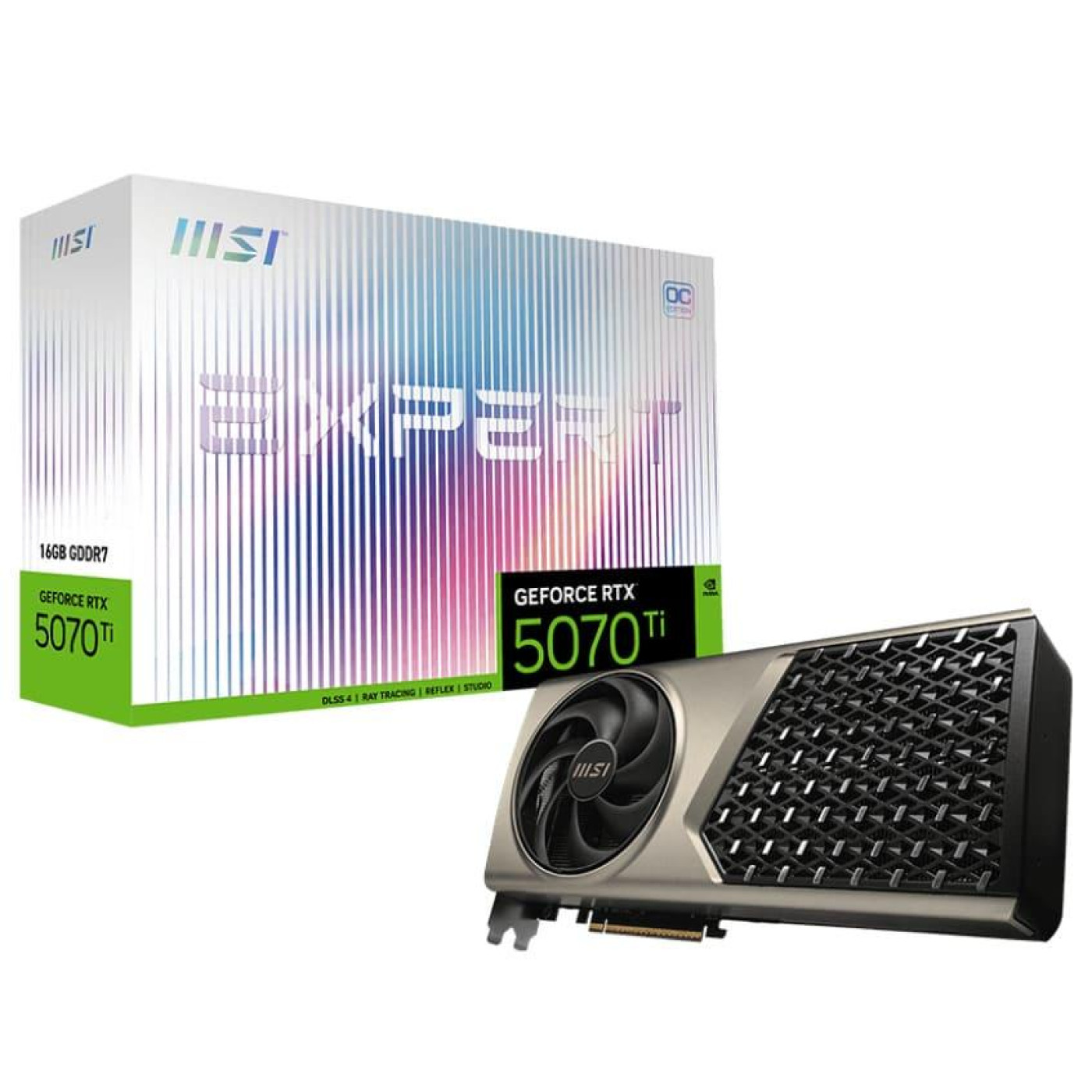Відеокарта MSI RTX 5070 Ti 16Gb EXPERT OC (RTX 5070 Ti 16G EXPERT OC) (GDDR7, 256 bit, PCI-E v5.0 x16)