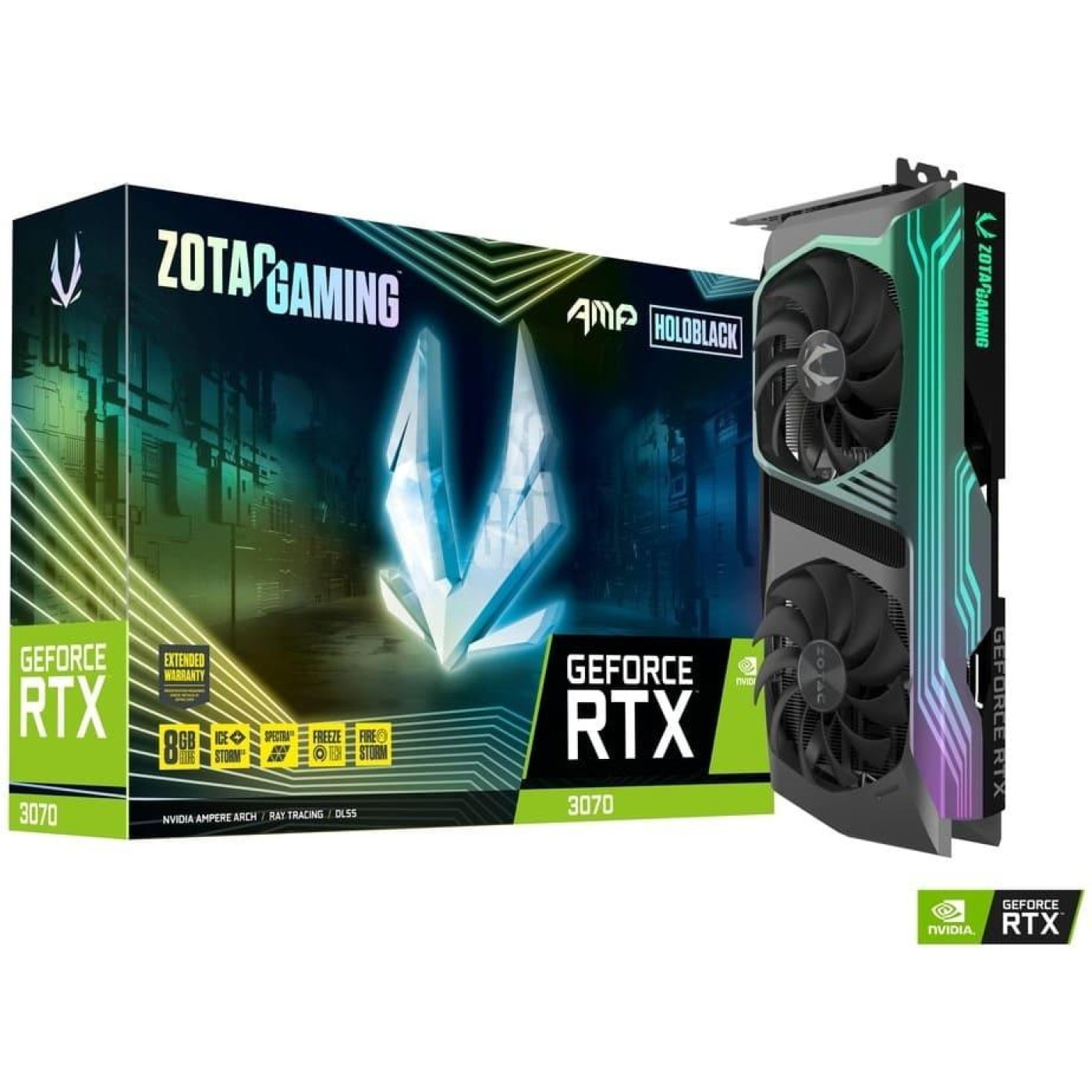 Відеокарта Zotac RTX 3070 8GB AMP HOLO (ZT-A30700F-10P) (GDDR6, 256 bit, PCI-E 4.0 x16) Б/в