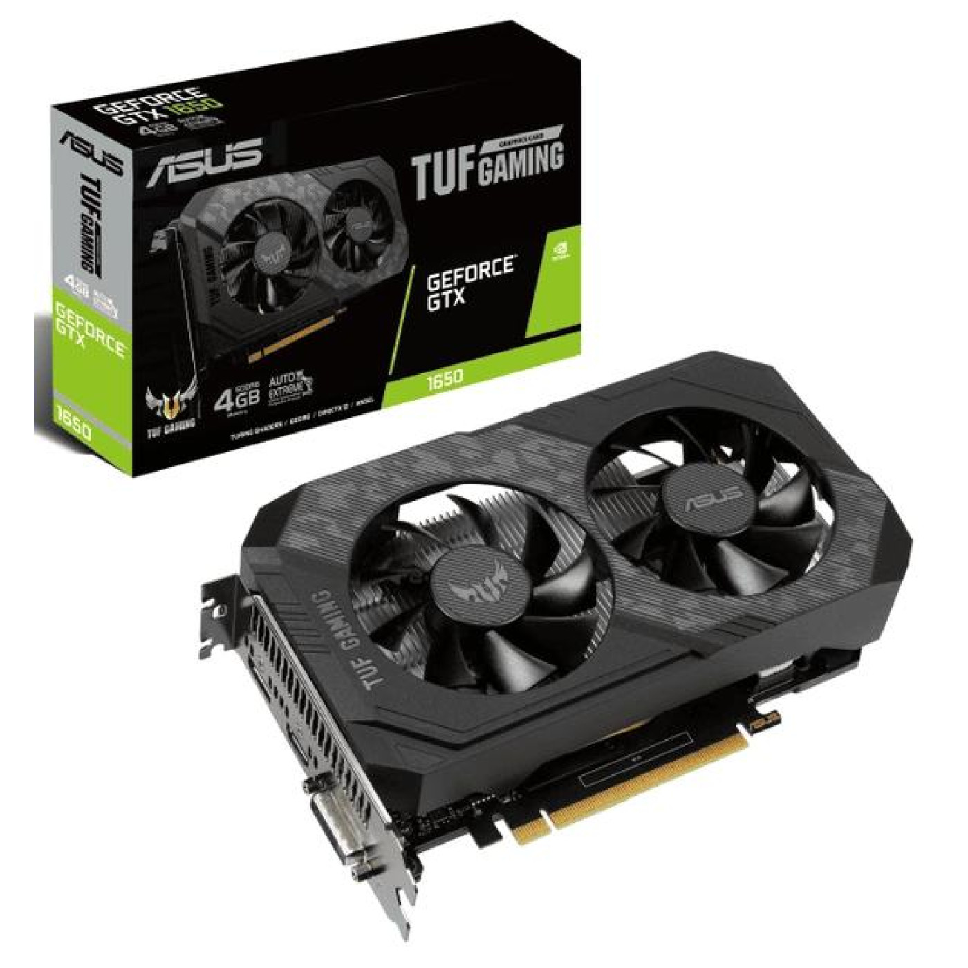 Видеокарта ASUS GTX 1650 4Gb TUF D6 Gaming (TUF-GTX1650-4GD6-GAMING) (GDDR6, 128 bit, PCI-E v3.0) Б/у