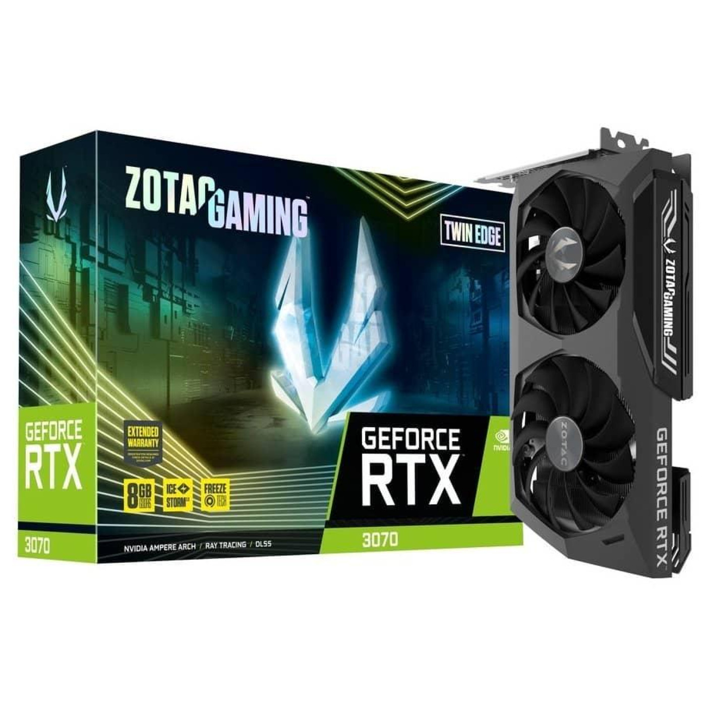 Видеокарта Zotac RTX 3070 8GB GAMING Twin Edge LHR (ZT-A30700E-10P) (GDDR6, 256 bit, PCI-E 4.0 x16)