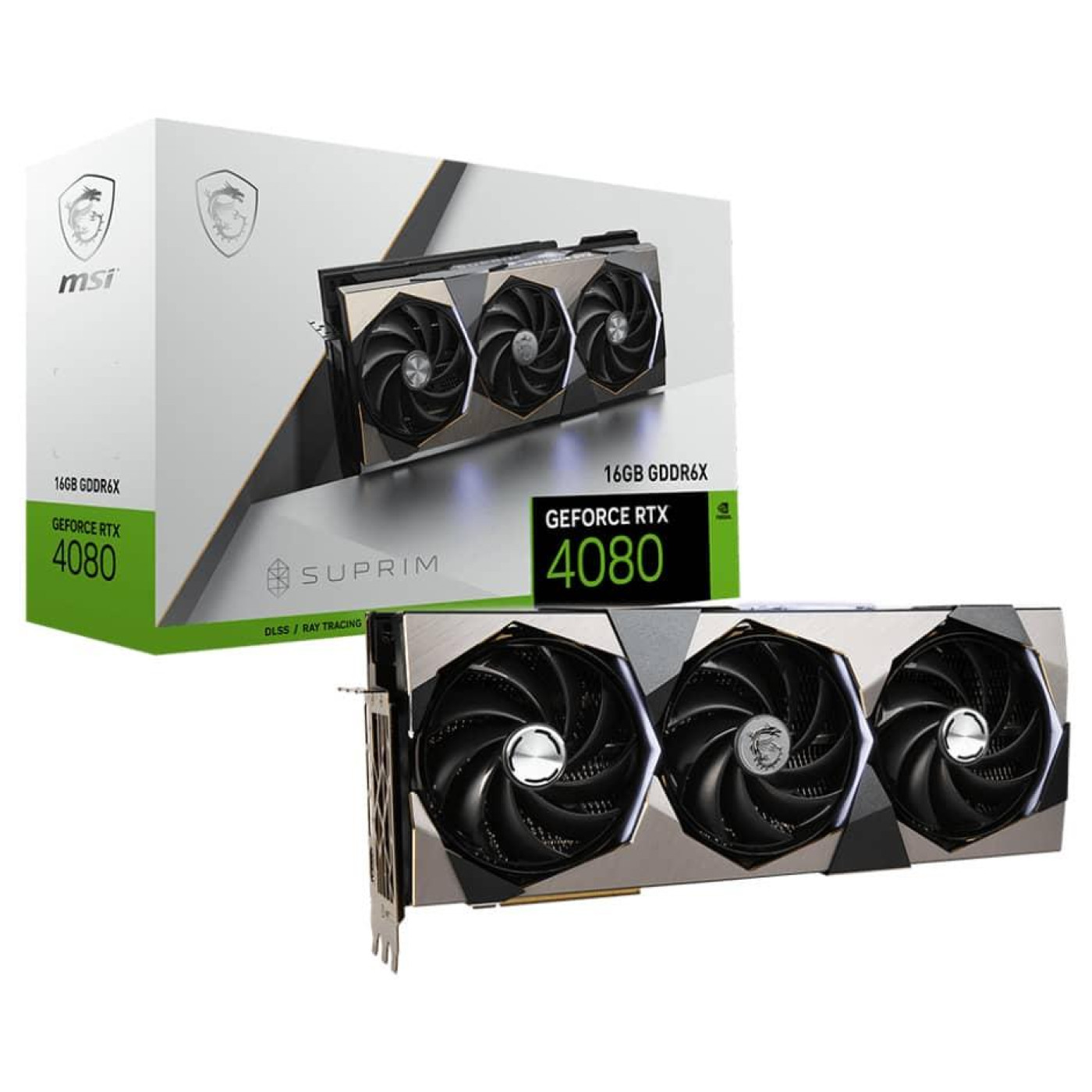 Відеокарта MSI RTX 4080 16GB SUPRIM X (RTX 4080 16GB SUPRIM X) (GDDR6X, 256 bit, PCI-E v4.0 x16) Б/в