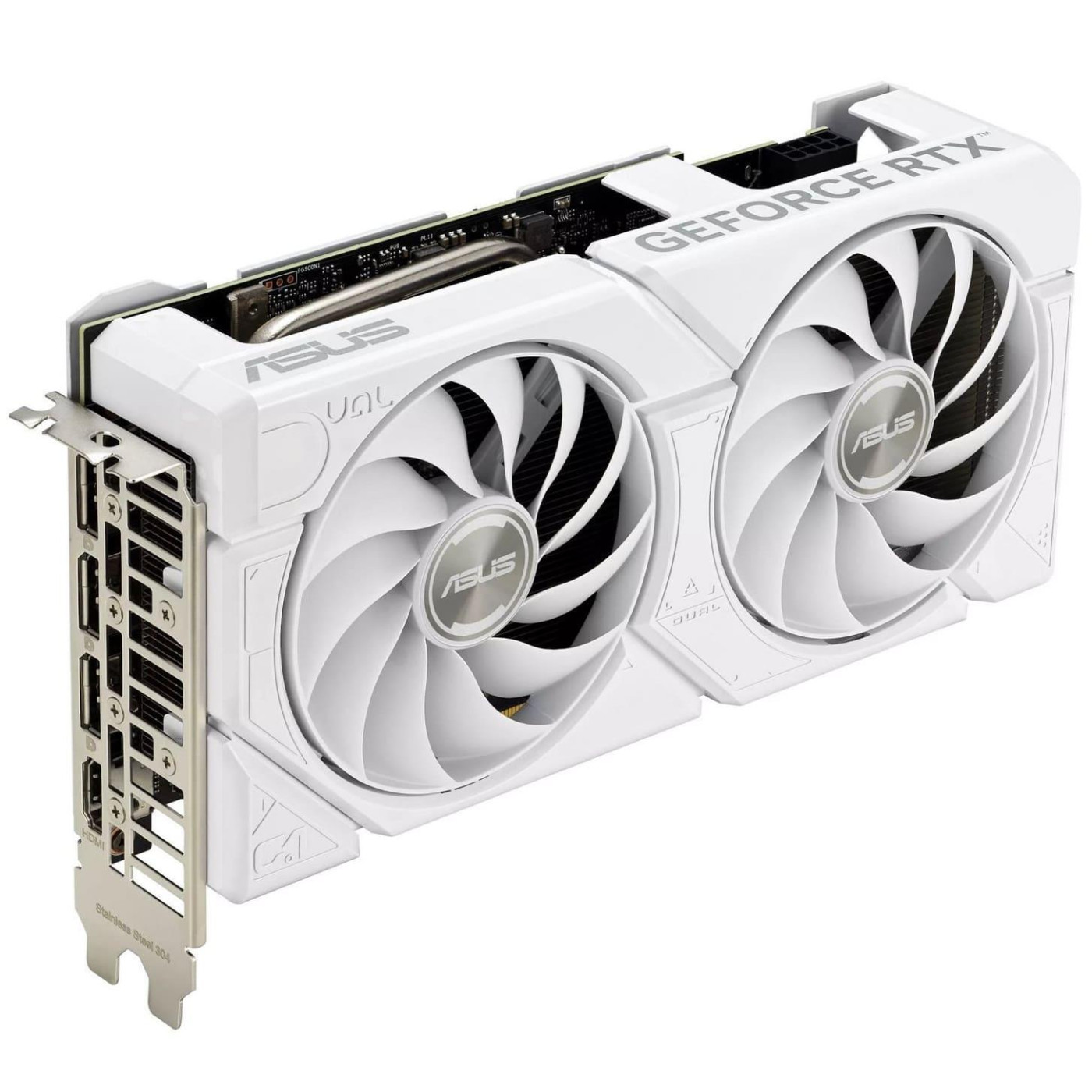 Відеокарта ASUS RTX 4060 8GB DUAL OC EVO WHITE (DUAL-RTX4060-O8G-EVO-WHITE) (GDDR6, 128 bit, PCI-E v4.0 x8) Б/в