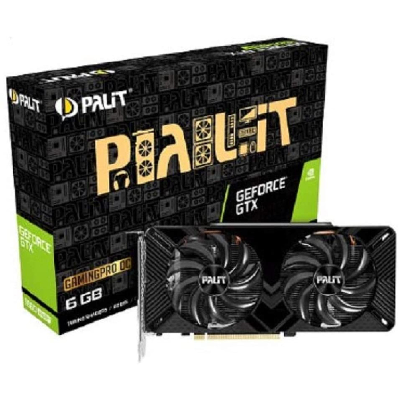 Видеокарта Palit GTX 1660 6Gb Super GamingPro OC (NE6166SS18J9-1160A) (GDDR6, 192 bit, PCI-E 3.0 x16) Б/у