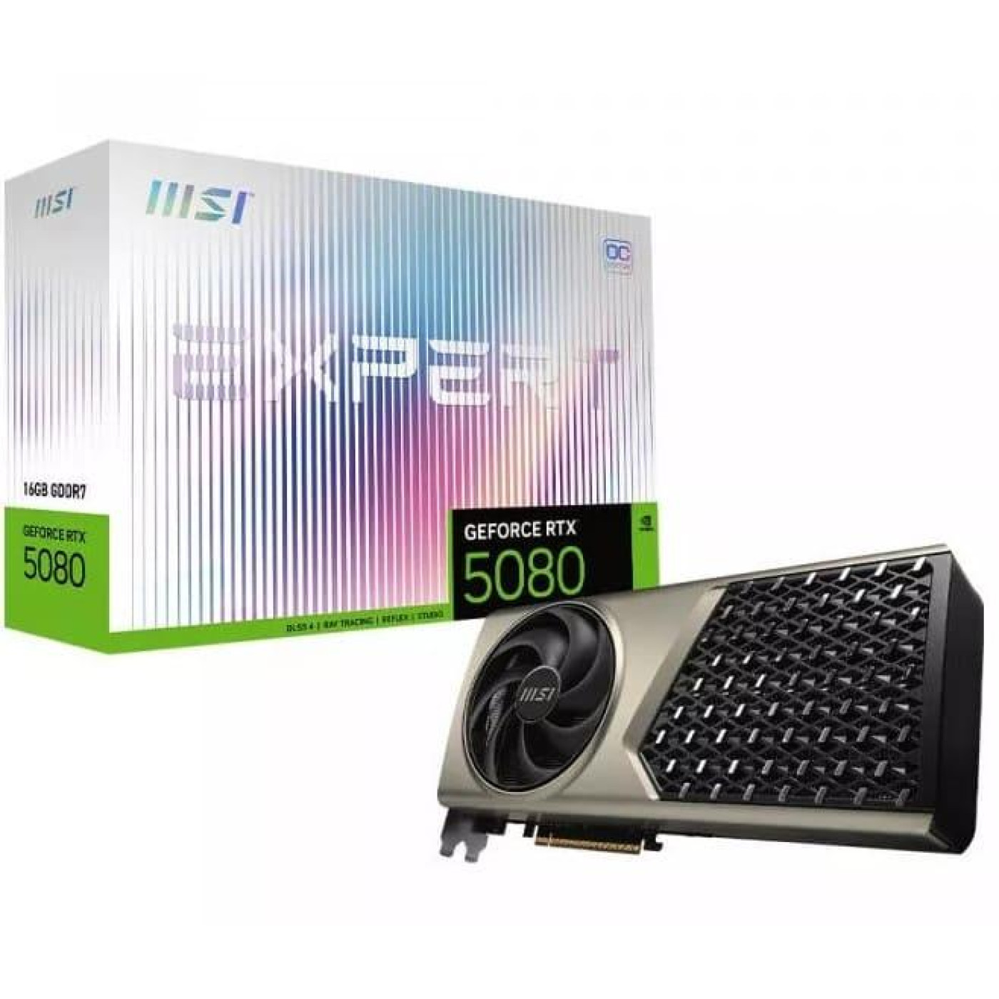 Відеокарта MSI RTX 5080 16G EXPERT OC (RTX 5080 16GB EXPERT OC) (GDDR7, 256 bit, PCI-E v5.0 x16)