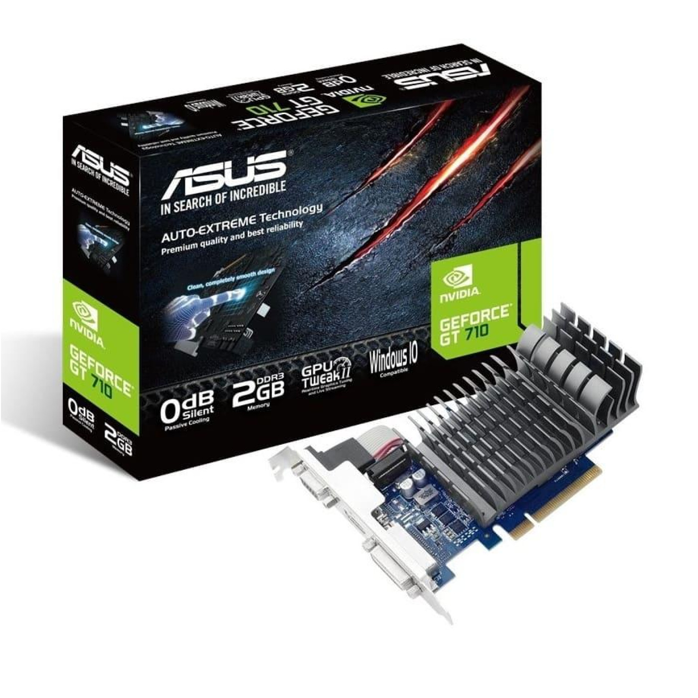 Відеокарта ASUS GT 710 2Gb (710-2-SL) (GDDR3, 64 bit, PCI-E 2.0 x16) Б/в