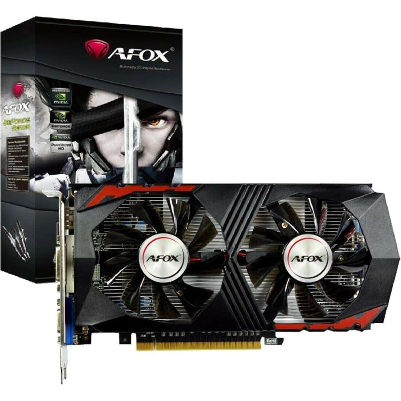 Видеокарта Afox GTX 750Ti 4Gb (AF750TI-4096D5H1-V2) (GDDR5, 128 bit, PCI-E 3.0 x16)