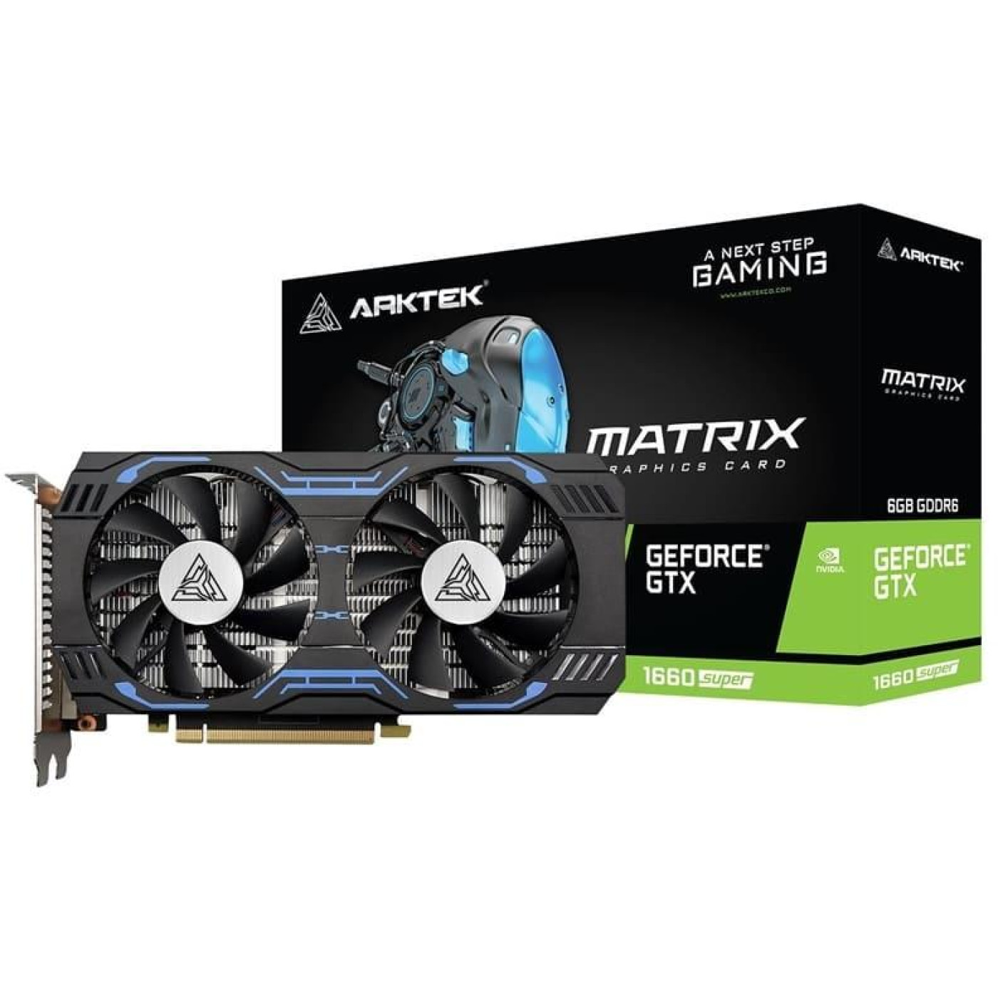 Відеокарта Arktek GTX 1660 6Gb SUPER (AKN1660SD6S6GH1) (GDDR6, 192 bit, PCI-E v3.0) Б/в