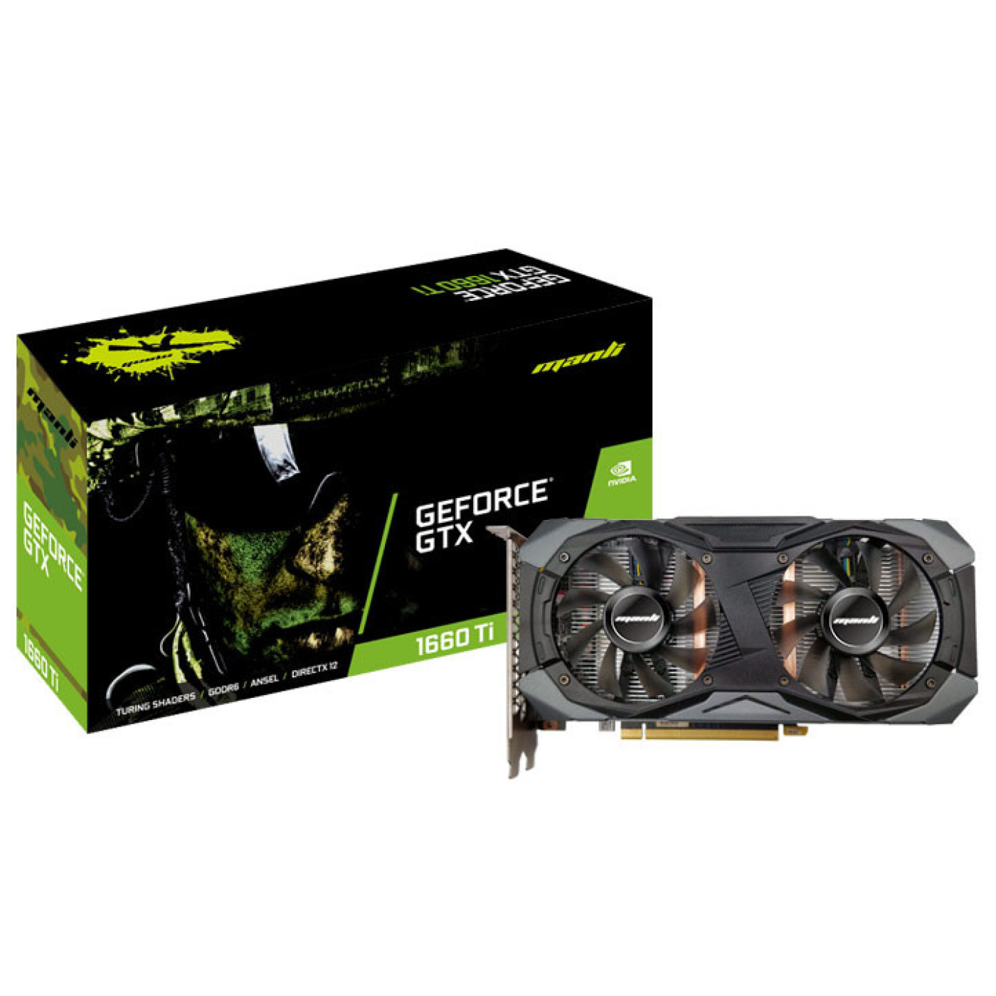 Відеокарта Manli GTX 1660 6Gb Super Gallardo (M-NGTX1660SG/6REHDPV2-M2436) (GDDR6, 192 bit, PCI-E 3.0 x16) Б/в