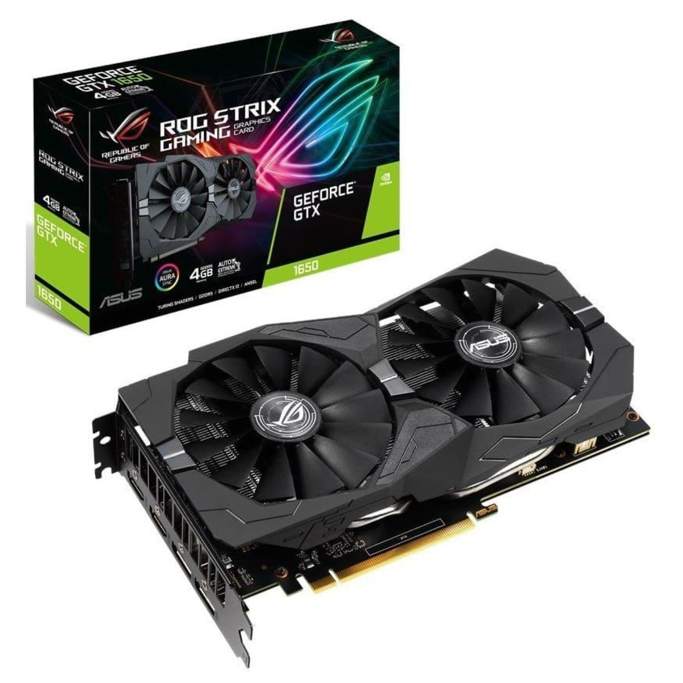 Видеокарта ASUS GTX 1650 4Gb ROG Strix Gaming (ROG-STRIX-GTX1650-4G-GAMING) (GDDR5, 128 bit, PCI-E 3.0 x16) Б/у