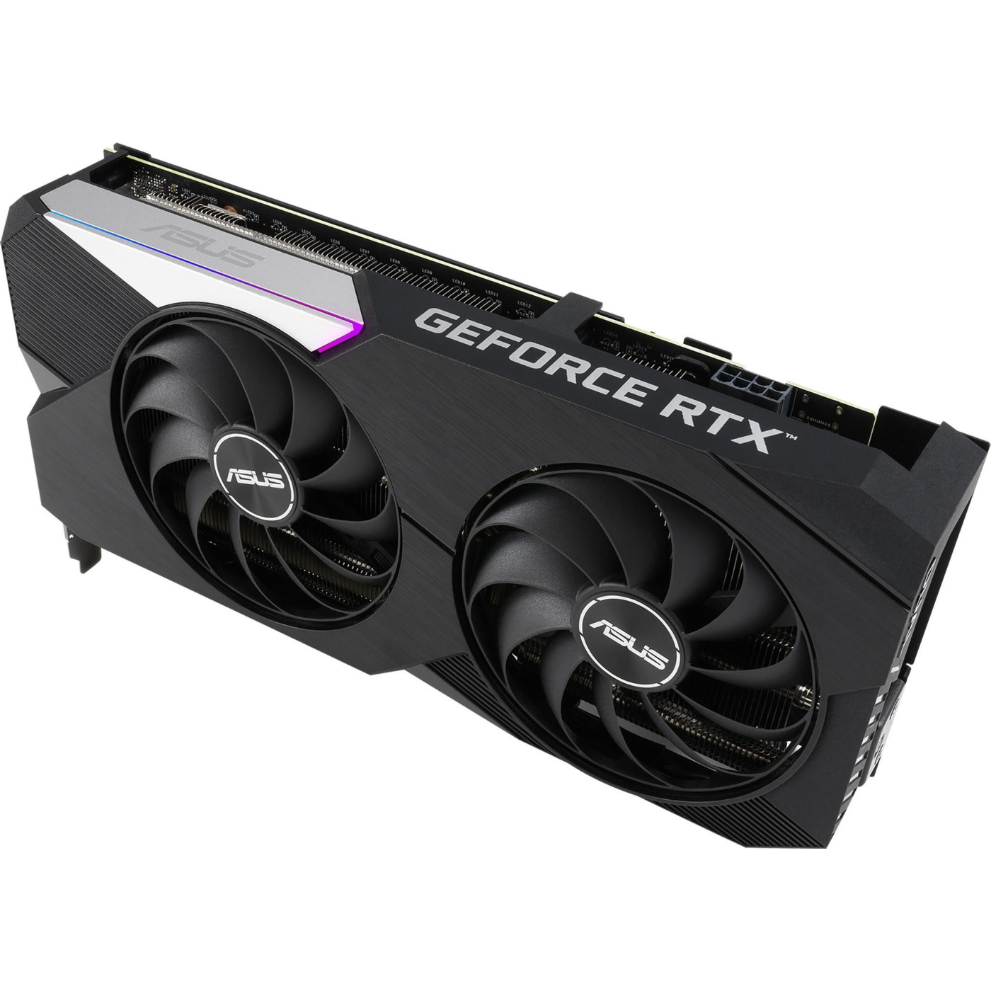 Видеокарта ASUS RTX 3060 Ti 8GB Dual V2 OC LHR (DUAL-RTX3060TI-O8G-V2) (GDDR6, 256 bit, PCI-E v4.0 x16)