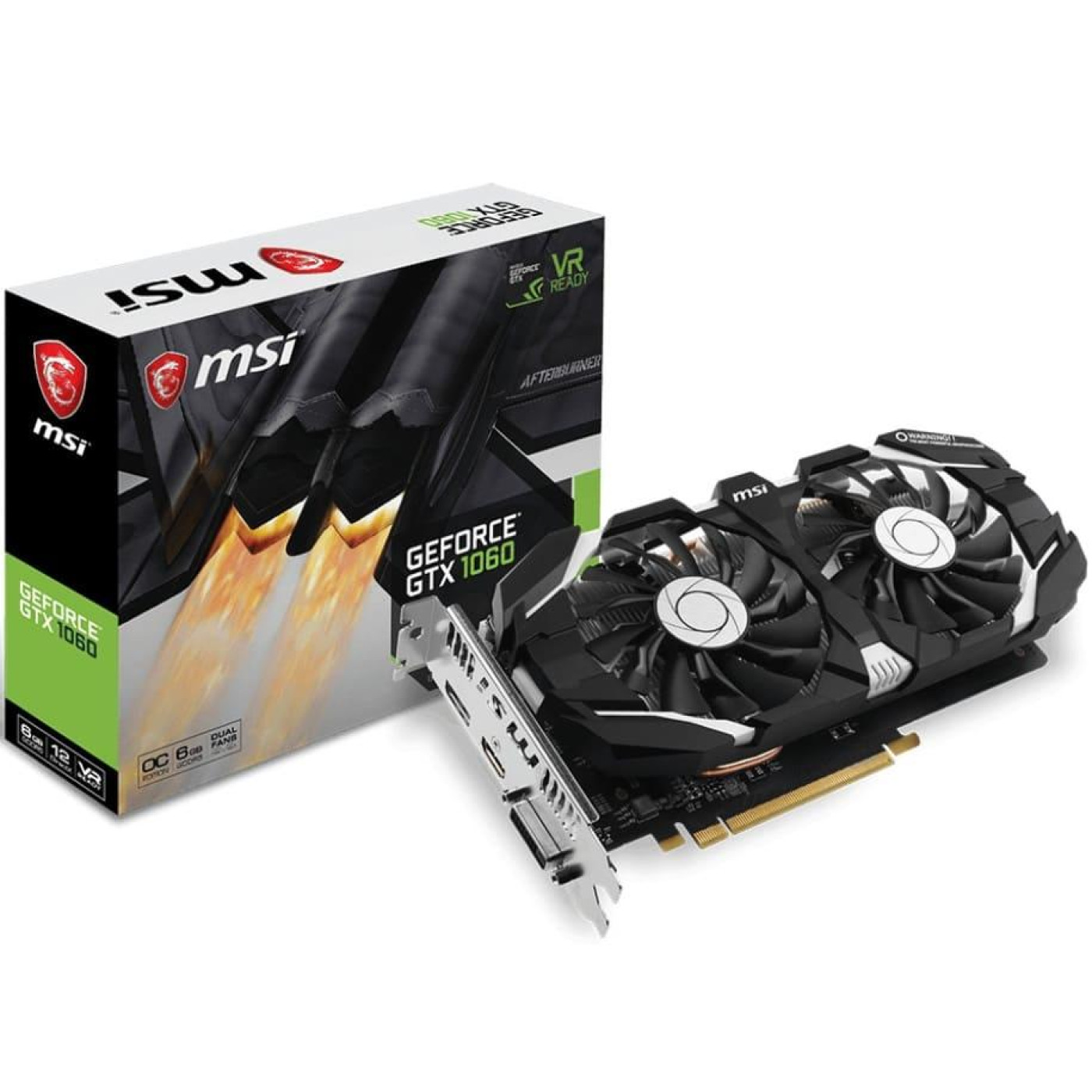 Видеокарта MSI GTX 1060 6Gb OCV1 (GTX 1060 6GT OCV1) (GDDR5, 192 bit, PCI-E 3.0 x16) FR