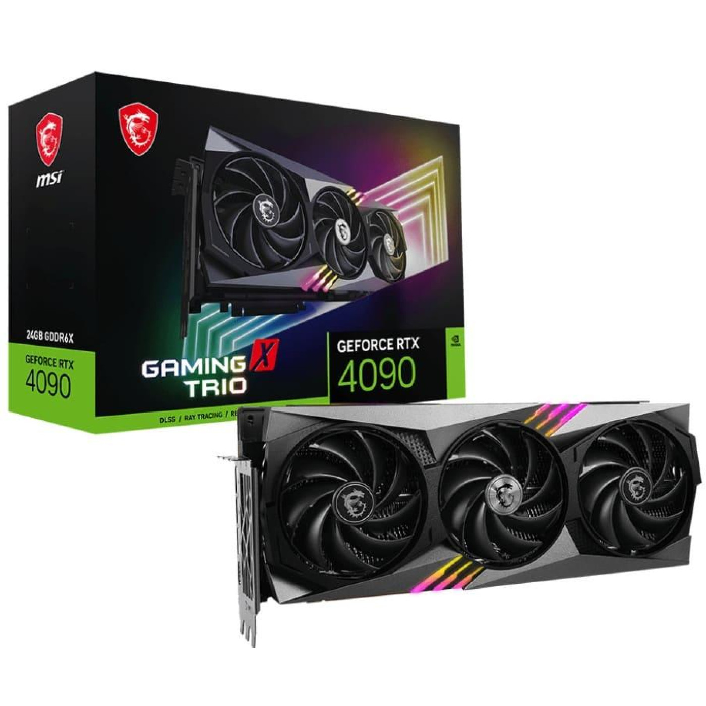 Відеокарта MSI RTX 4090 24GB Gaming X Trio (RTX 4090 GAMING X TRIO 24G) (GDDR6X, 384 bit, PCI-E 4.0 x16) U1