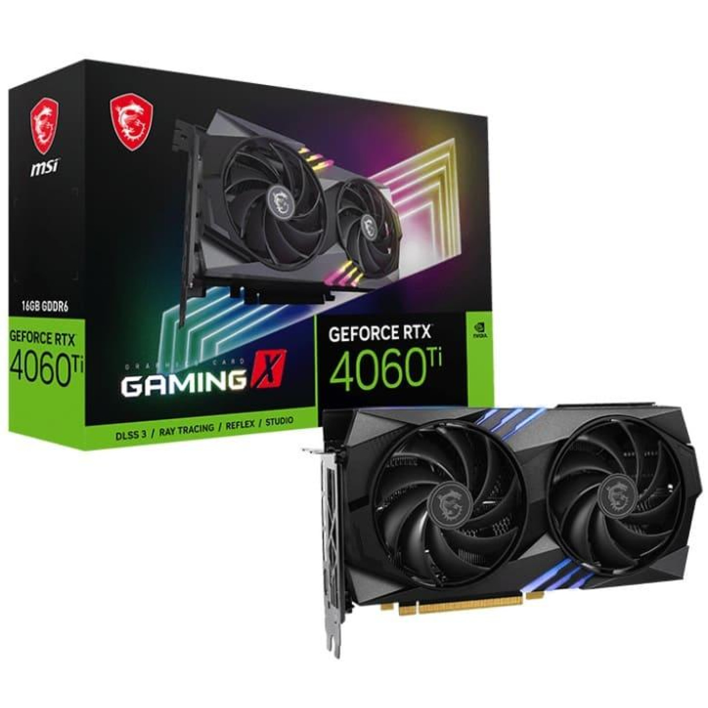 Видеокарта MSI RTX 4060 Ti 16Gb GAMING X (RTX 4060 Ti GAMING X 16G) (GDDR6, 128 bit, PCI-E v4.0)