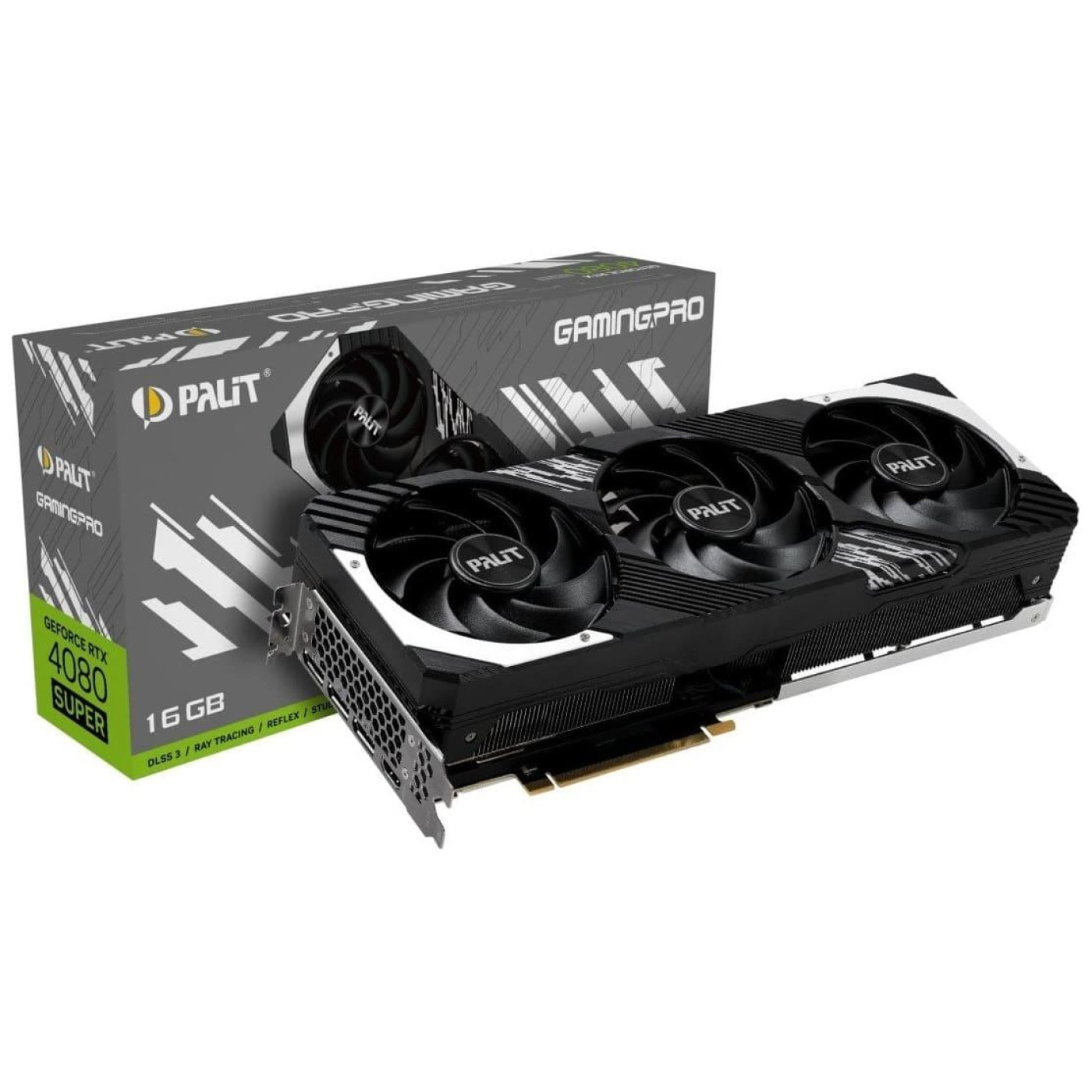 Відеокарта Palit RTX 4080 Super 16GB GamingPro OC (NED408ST19T2-1032A) (GDDR6X, 256 bit, PCI-E v4.0 x16) Б/в