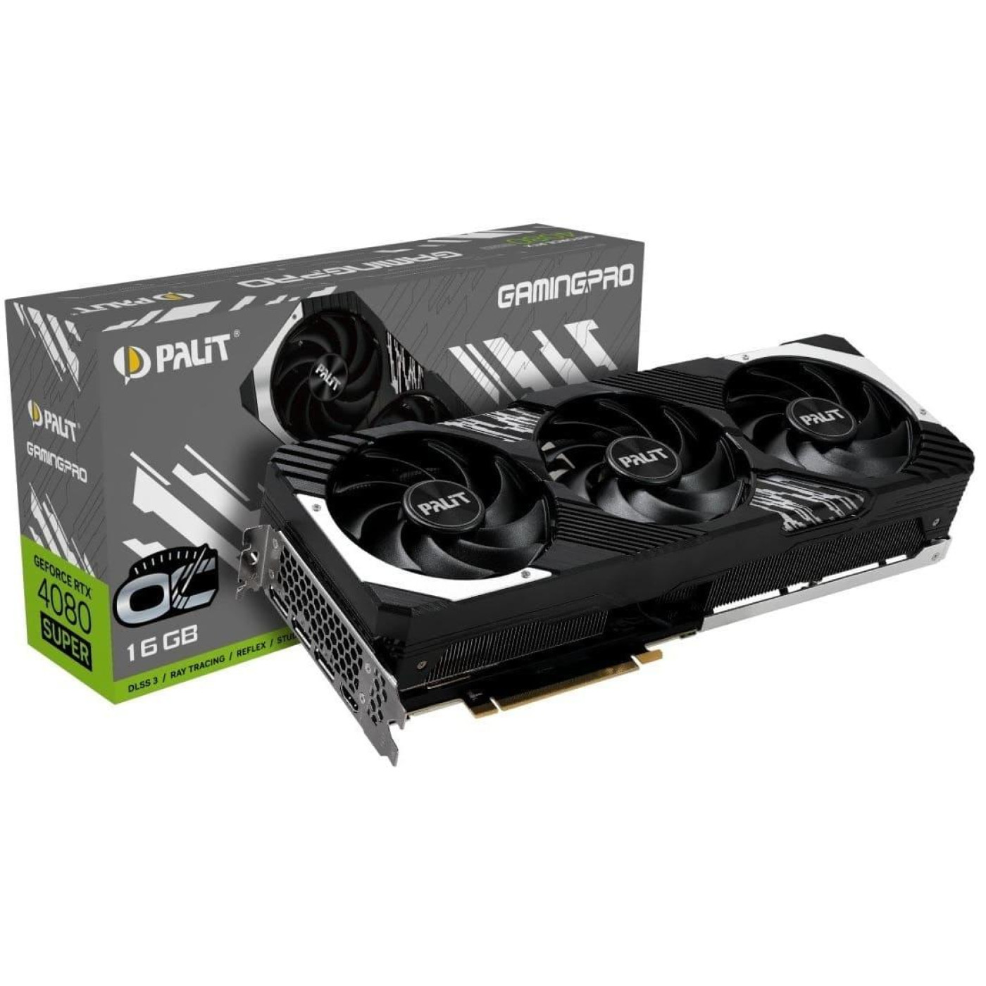 Відеокарта Palit RTX 4080 Super 16GB GamingPro (NED408S019T2-1032A) (GDDR6X, 256 bit, PCI-E v4.0) Б/в