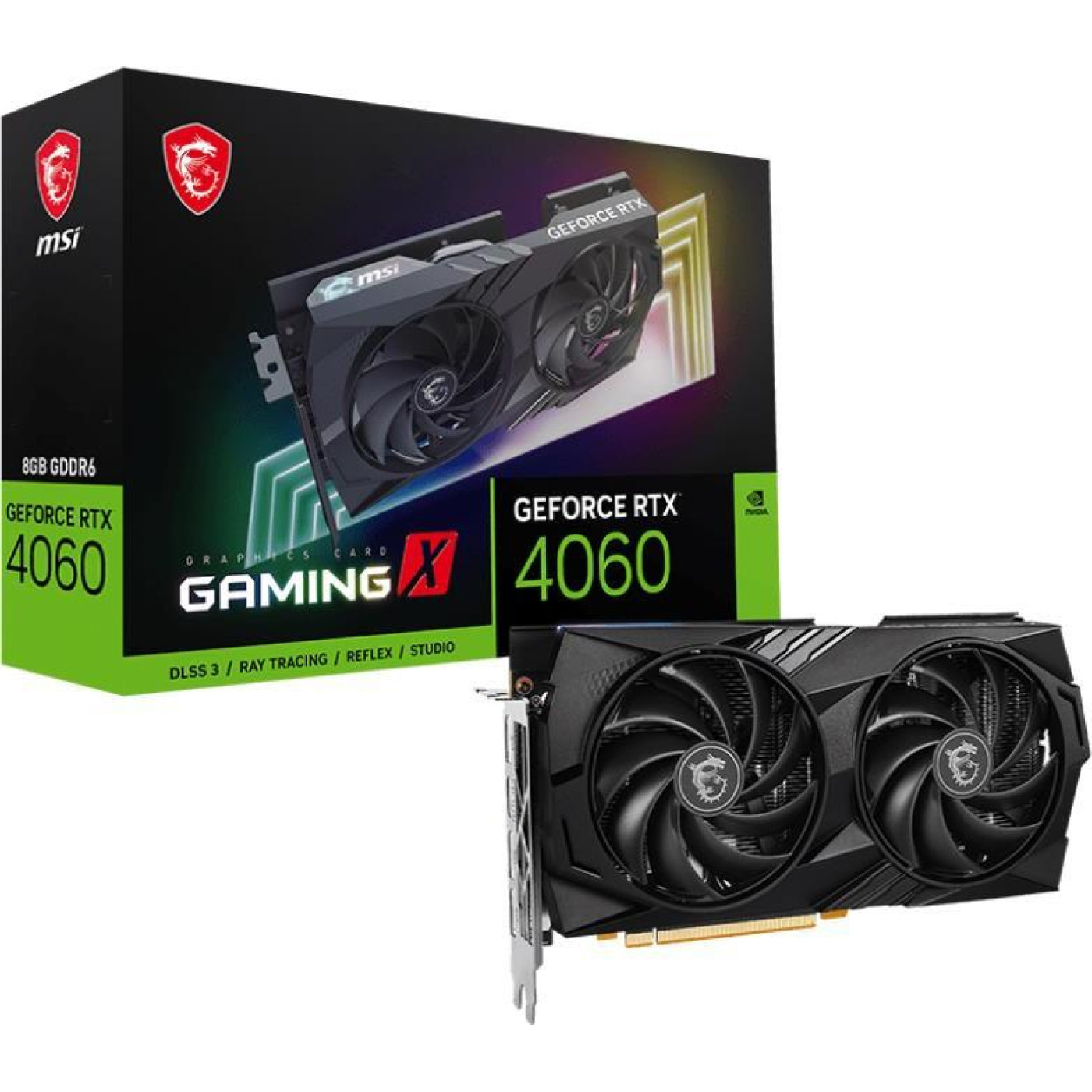 Відеокарта MSI RTX 4060 8GB Gaming X (RTX 4060 GAMING X 8G) (GDDR6, 128 bit, PCI-E v4.0 x8) Б/в