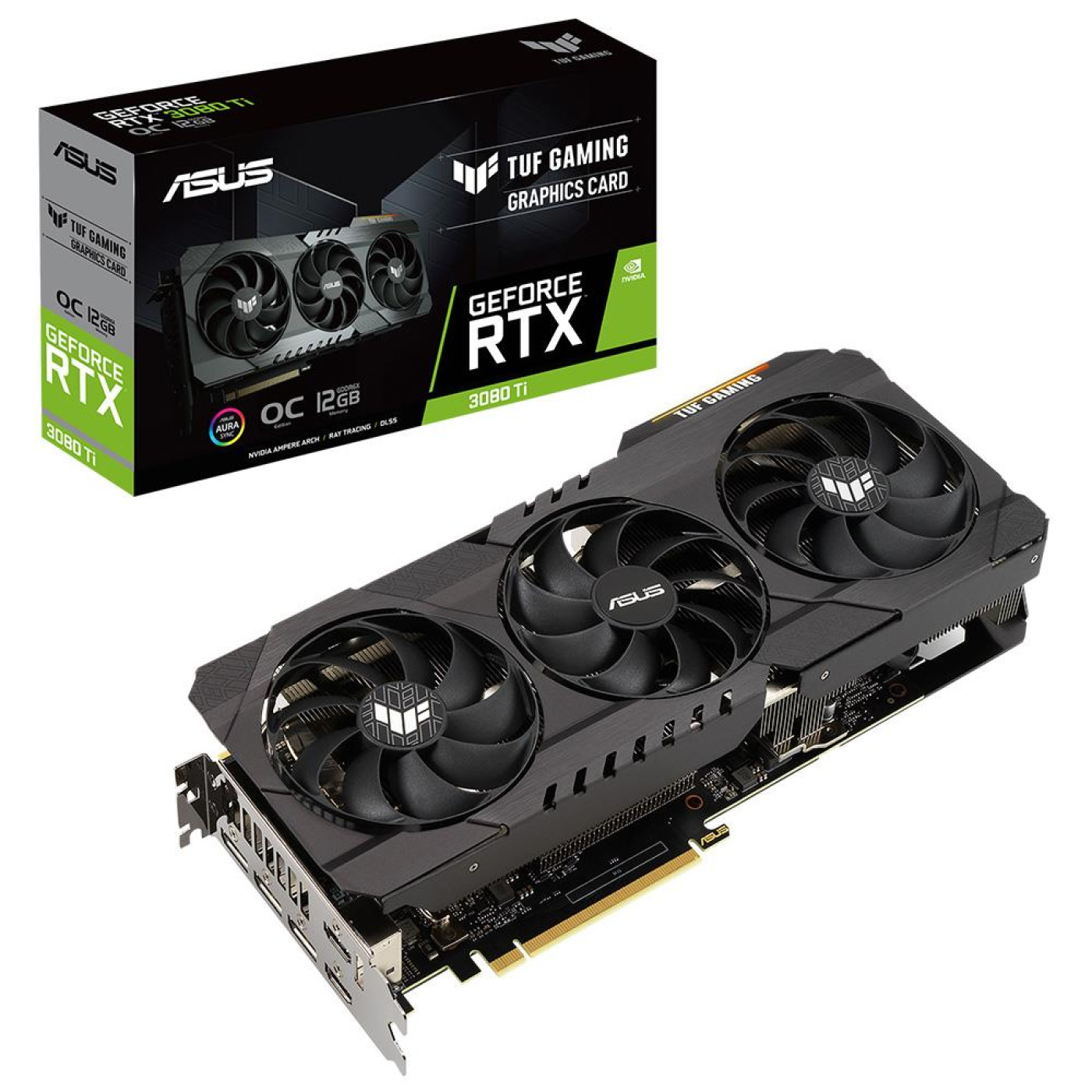 Видеокарта ASUS RTX 3080Ti 12Gb TUF Gaming OC (TUF-RTX3080TI-O12G-GAMING) (GDDR6X, 384 bit, PCI-E v4.0) Б/у
