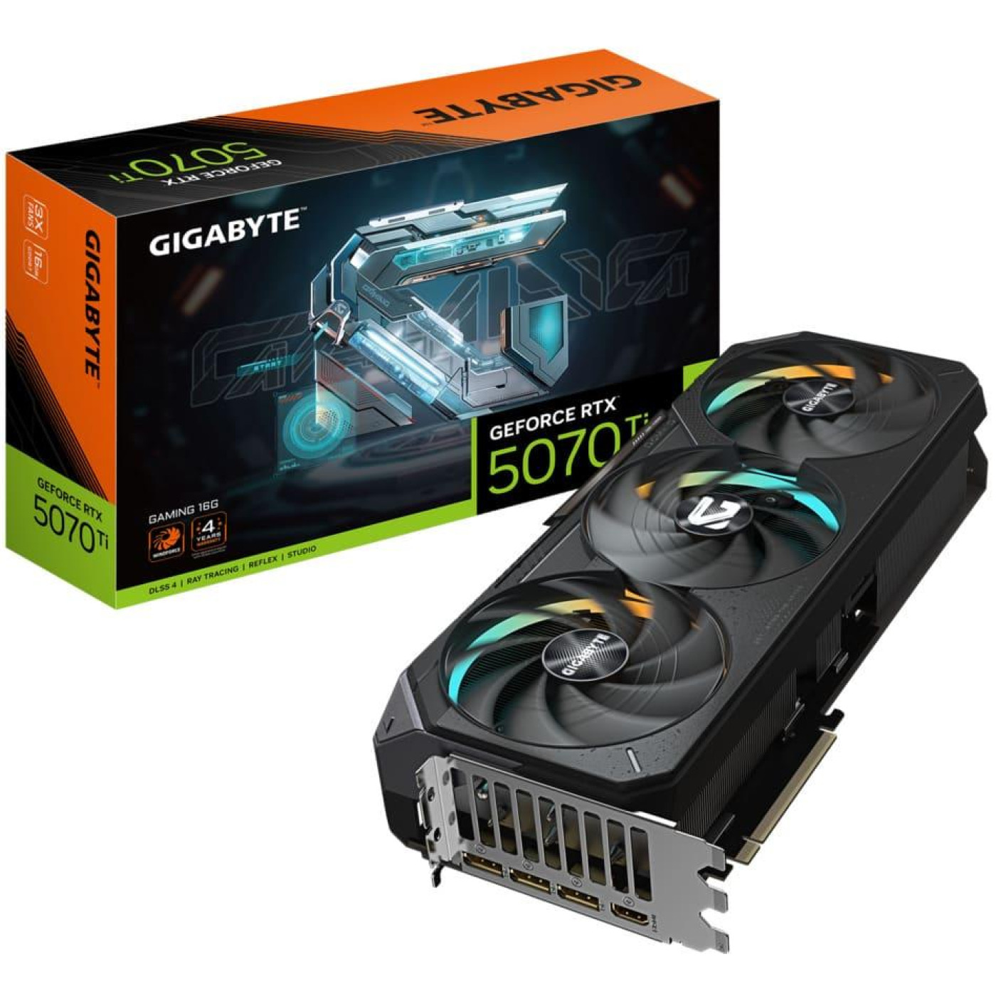 Відеокарта Gigabyte RTX 5070 Ti 16GB GAMING (GV-N507TGAMING-16GD) (GDDR7, 256 bit, PCI-E v5.0 x16)