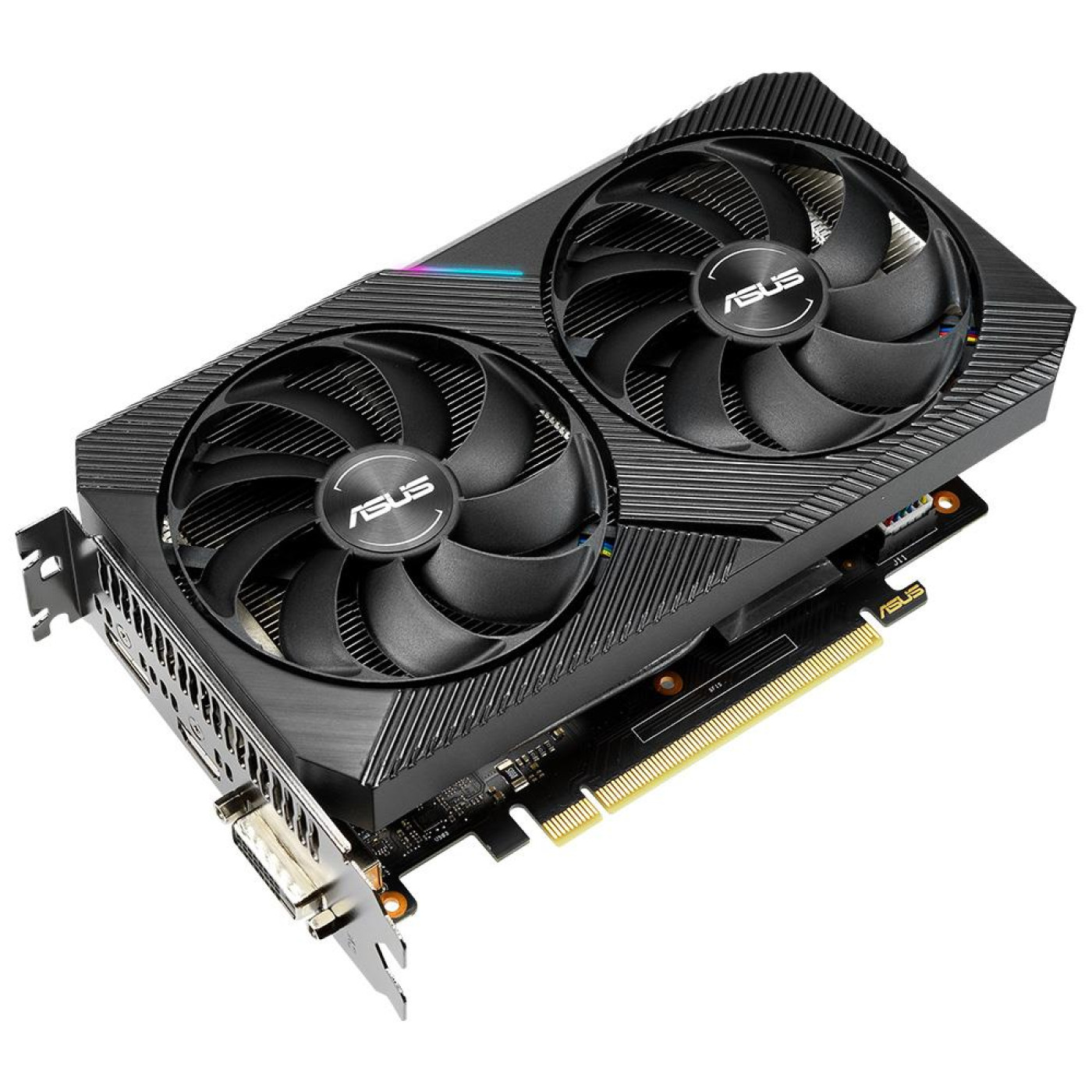 Видеокарта ASUS GTX 1660 6Gb Super Dual Mini (DUAL-GTX1660S-O6G-MINI) (GDDR6, 192 bit, PCI-E v3.0) Б/у