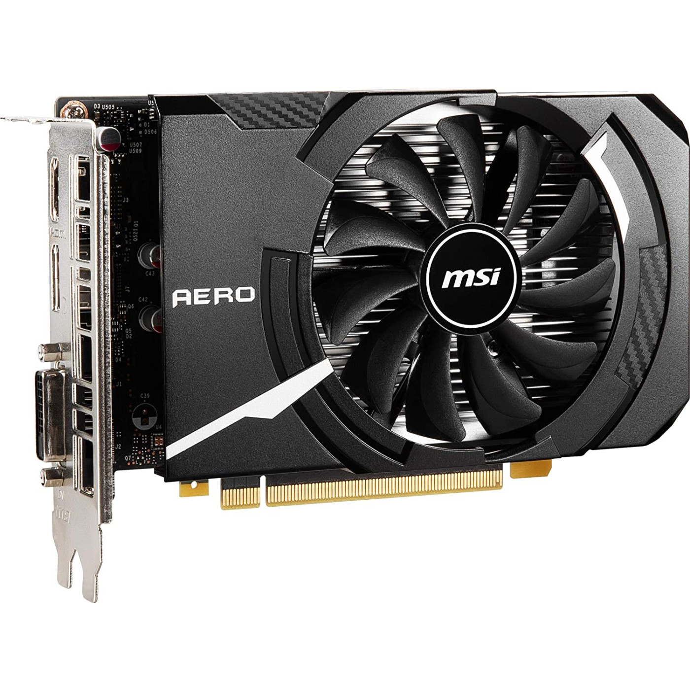 Відеокарта MSI GTX 1650 4Gb D6 AERO ITX OC (GTX 1650 D6 AERO ITX OC) (GeForce GTX 1650 D6 AERO ITX OC) (GDDR6, 128 bit, PCI-E v3.0) Б/в