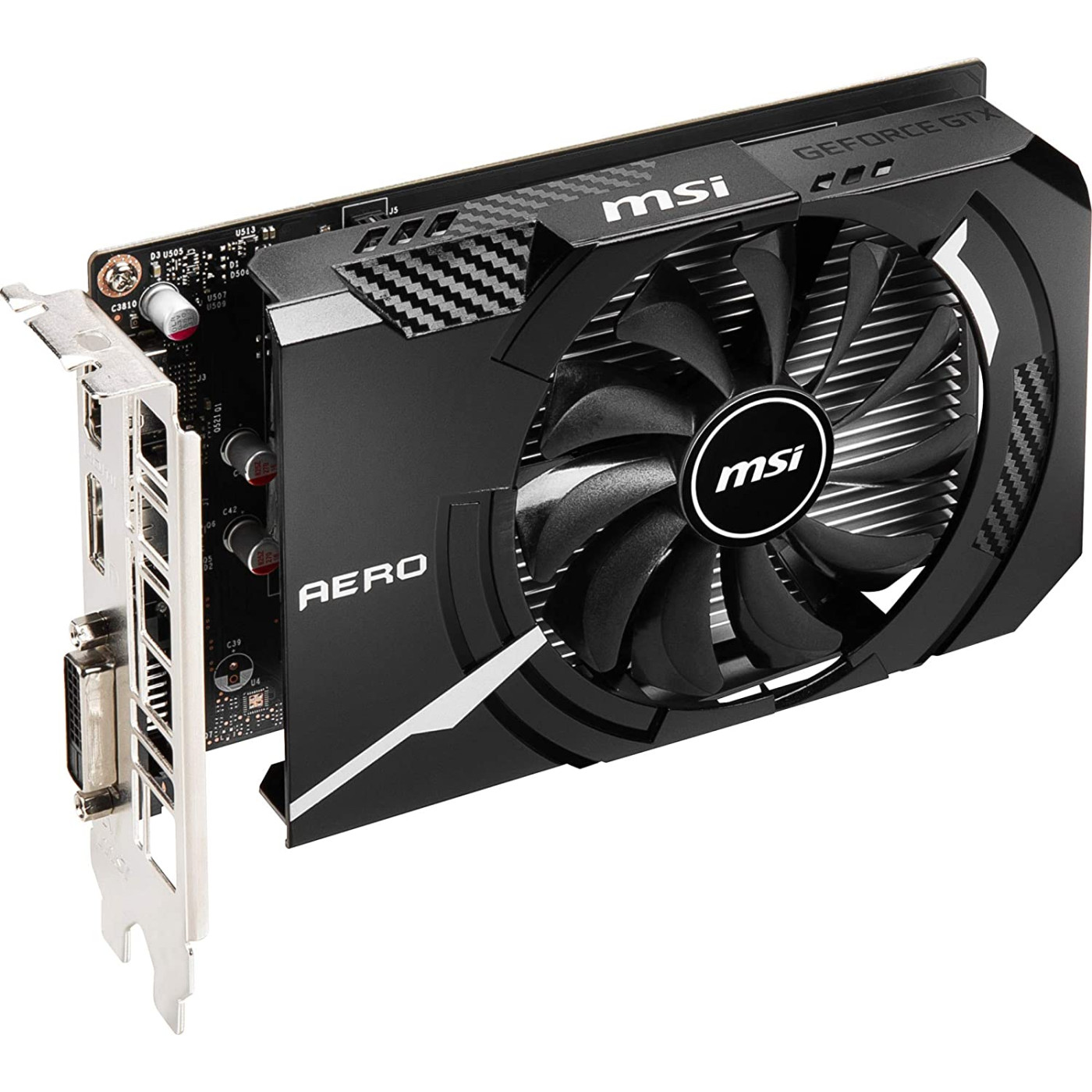 Відеокарта MSI GTX 1650 4Gb D6 AERO ITX OC (GTX 1650 D6 AERO ITX OC) (GeForce GTX 1650 D6 AERO ITX OC) (GDDR6, 128 bit, PCI-E v3.0) Б/в