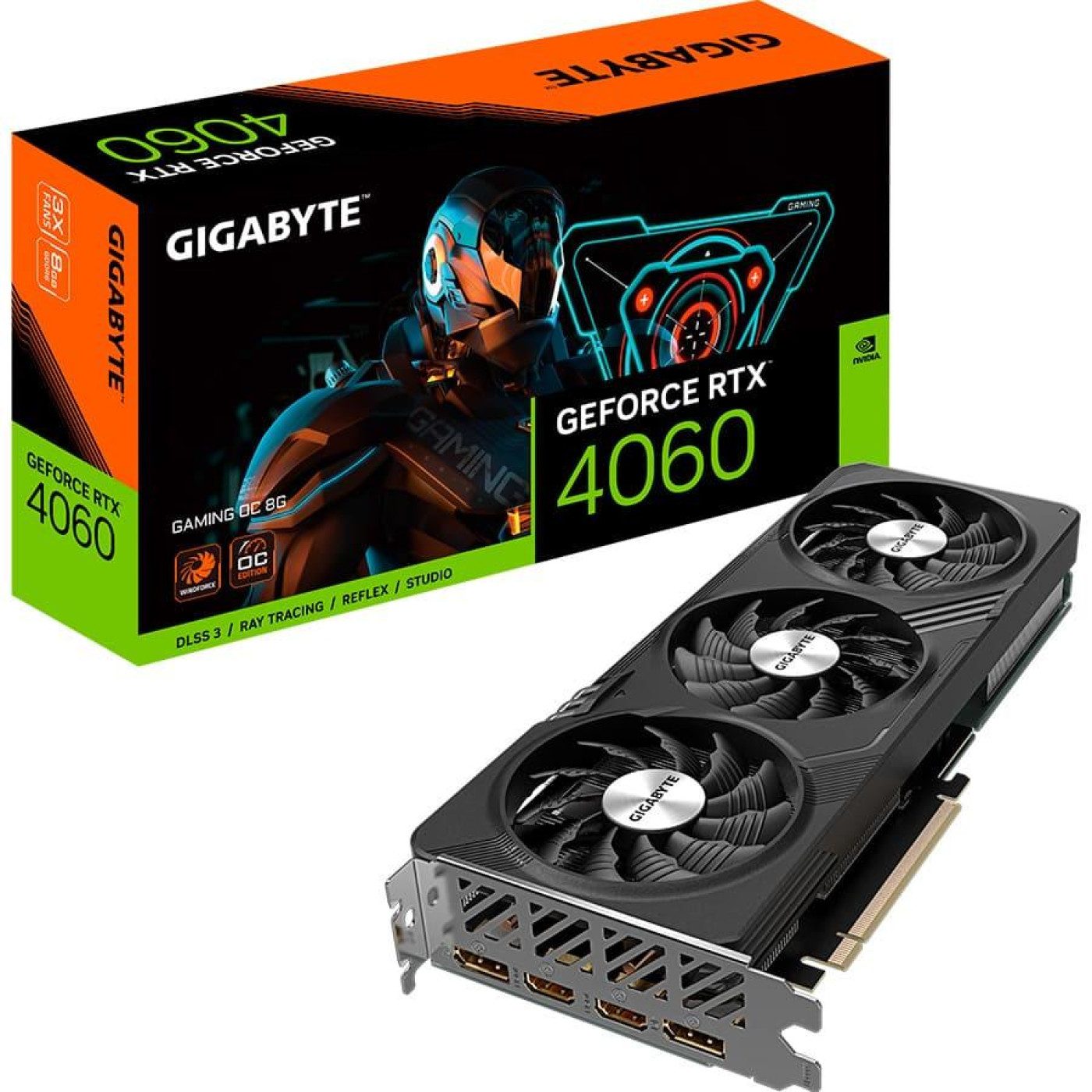 Відеокарта Gigabyte RTX 4060 8GB GAMING OC (GV-N4060GAMING OC-8GD) (GDDR6, 128 bit, PCI-E v4.0) Б/в,U1