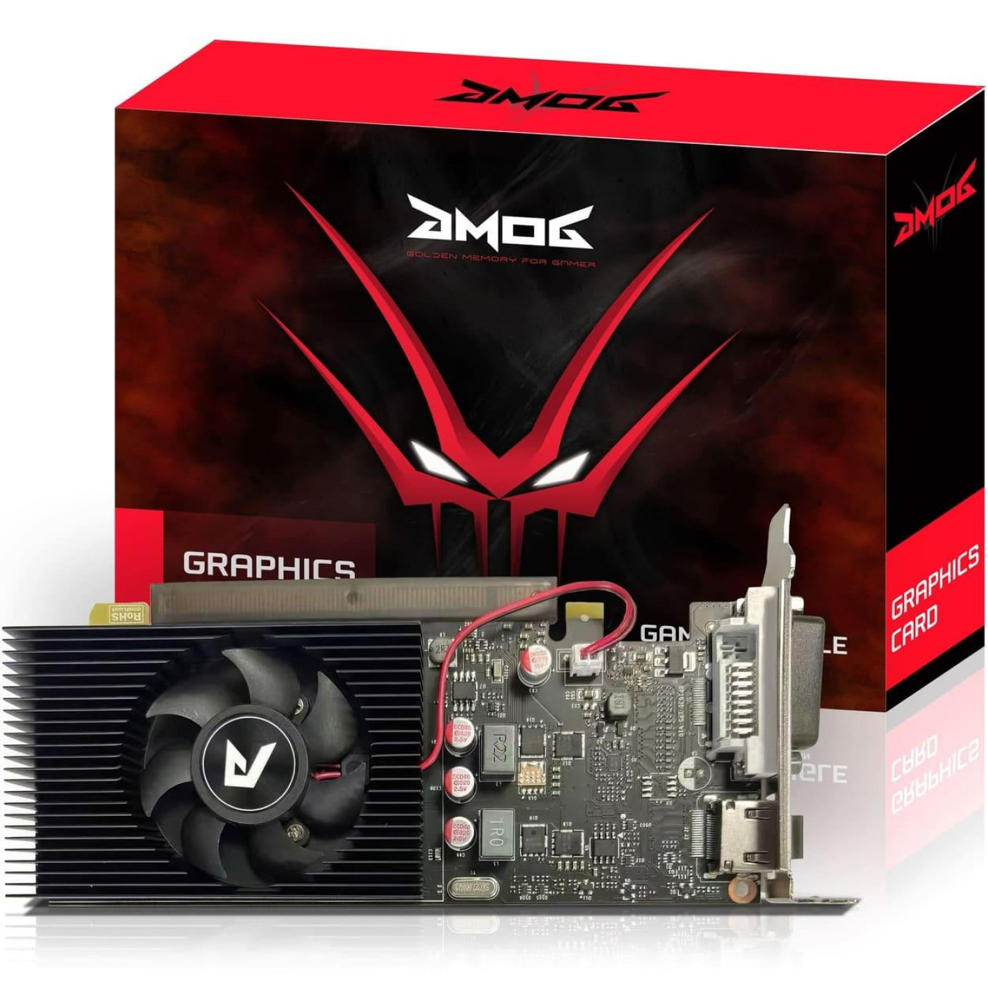 Видеокарта Golden Memory GT 1030 2Gb (GT1030D52G64bit) (GDDR5, 64 bit, PCI-E v3.0)