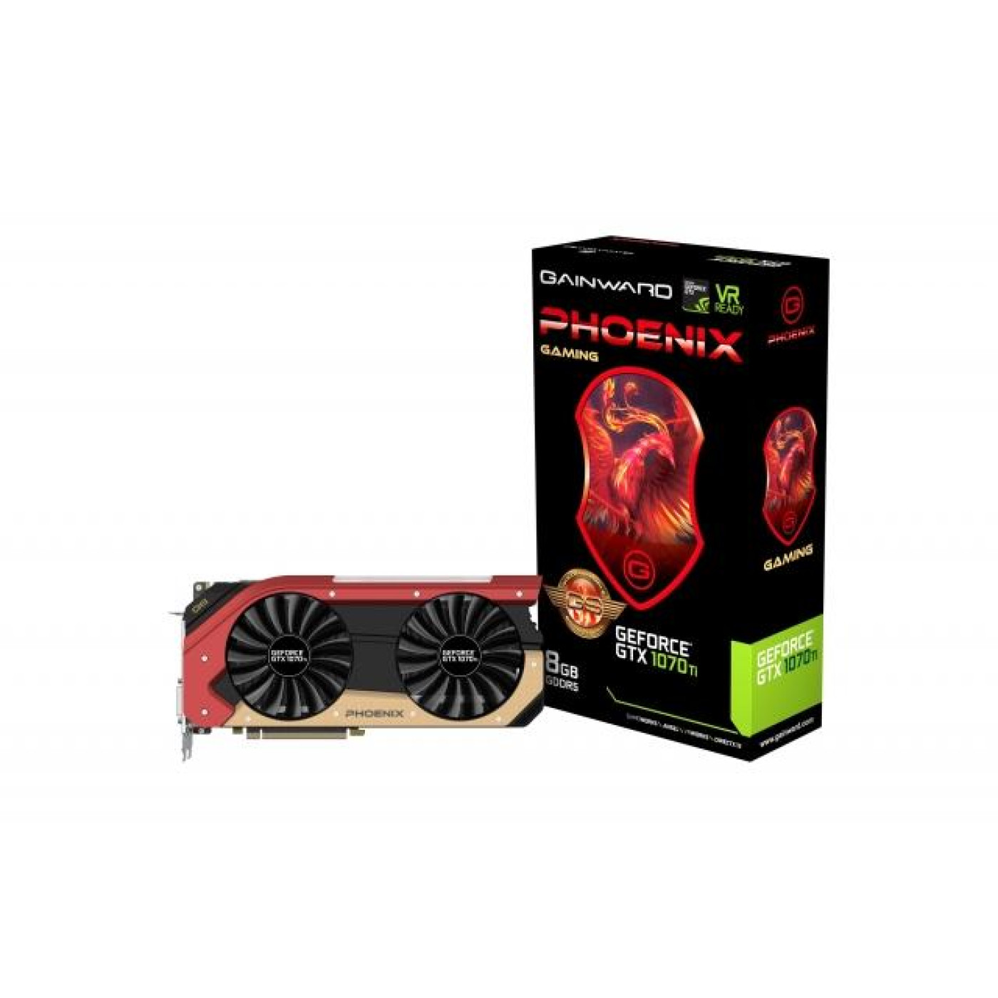 Видеокарта Gainward GTX 1070Ti 8Gb Phoenix GS (426018336-4016) (GDDR5, 256 bit, PCI-E 3.0 x16) Б/у
