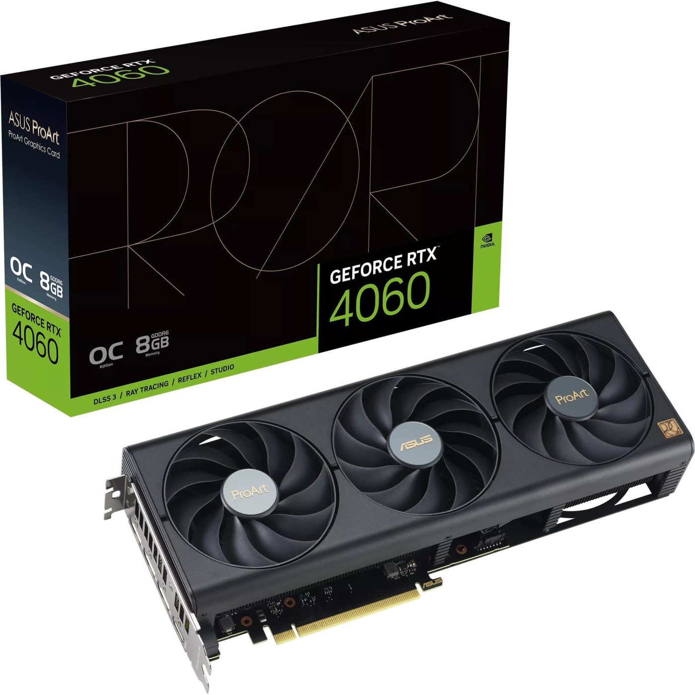 Видеокарта ASUS RTX 4060 8Gb ProArt OC (PROART-RTX4060-O8G) (GDDR6, 128 bit, PCI-E 4.0 x8)