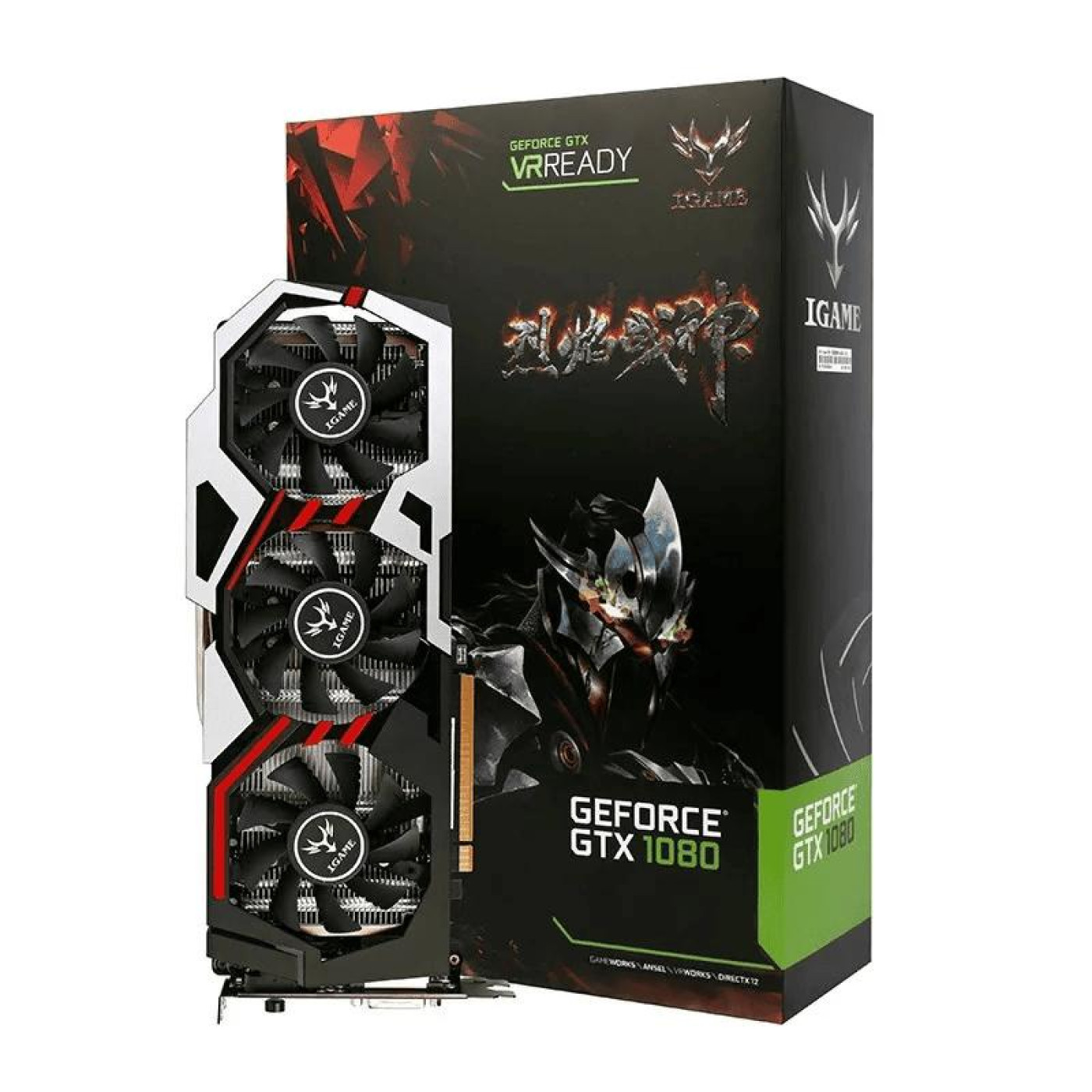 Видеокарта Colorful Game GTX 1080 8Gb Vulcan UT (110727HA2V) (GDDR5X, 256 bit, PCI-E 3.0 x16) Б/у