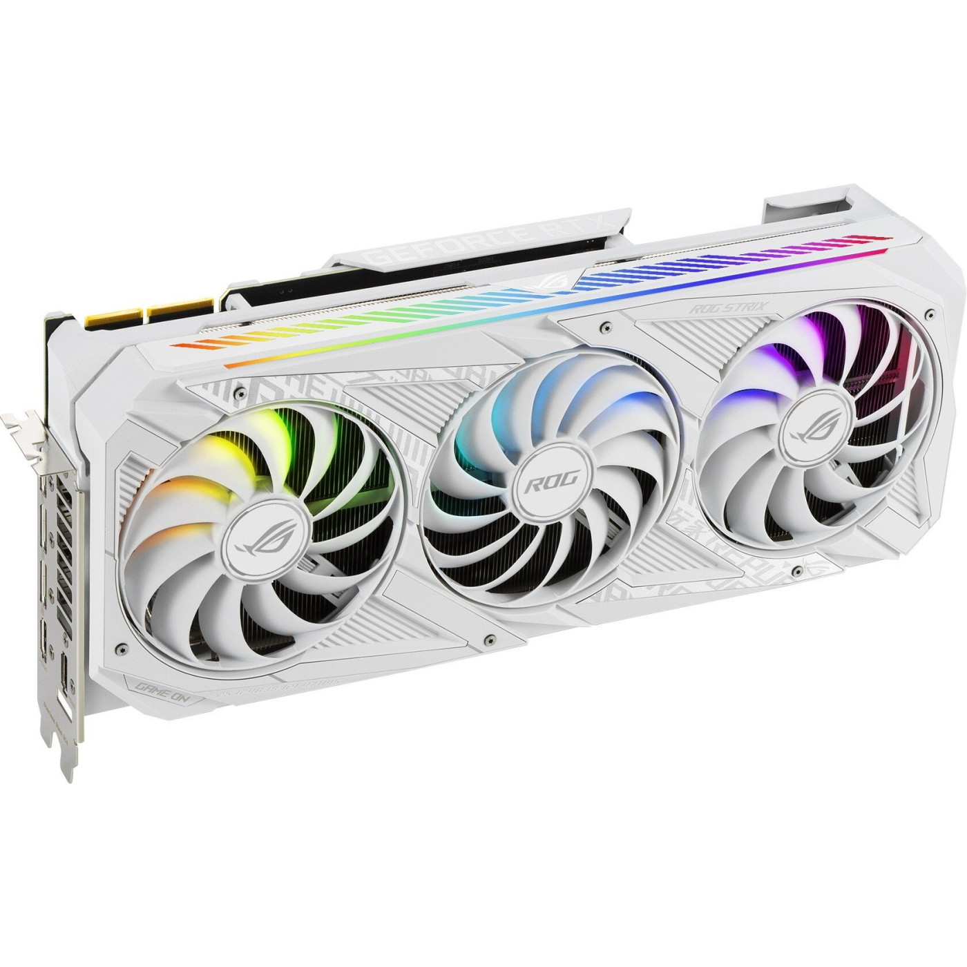 Відеокарта ASUS RTX 3090 24GB ROG Strix Gaming OC White Edition (ROG-STRIX-RTX3090-O24G-WHITE) (GDDR6X, 384 bit, PCI-E 4.0 x16) Б/в