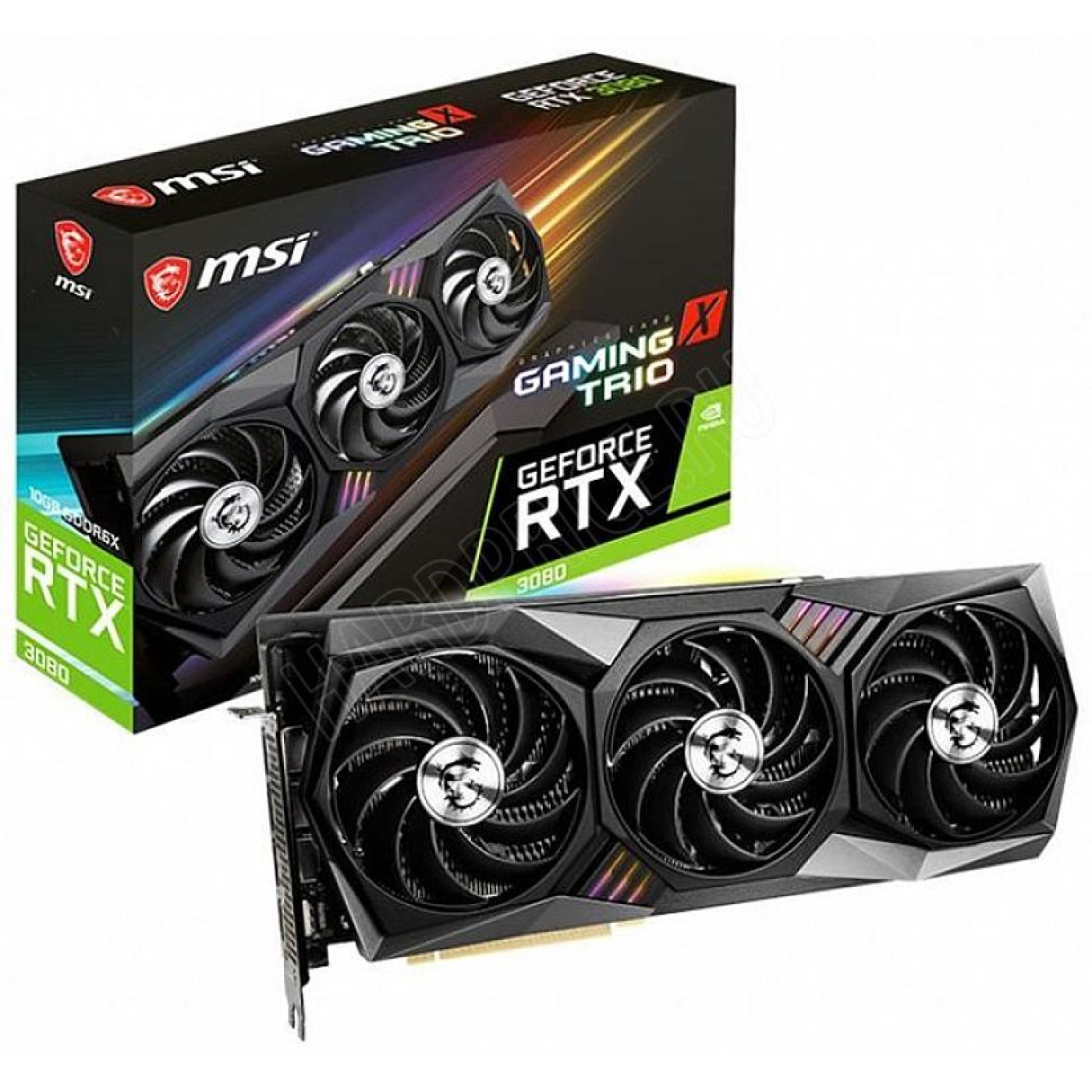 Видеокарта MSI RTX 3080 10Gb Gaming X Trio (GeForce RTX 3080 GAMING X TRIO 10G) (GDDR6X, 320 bit, PCI-E v4.0 x16) FR