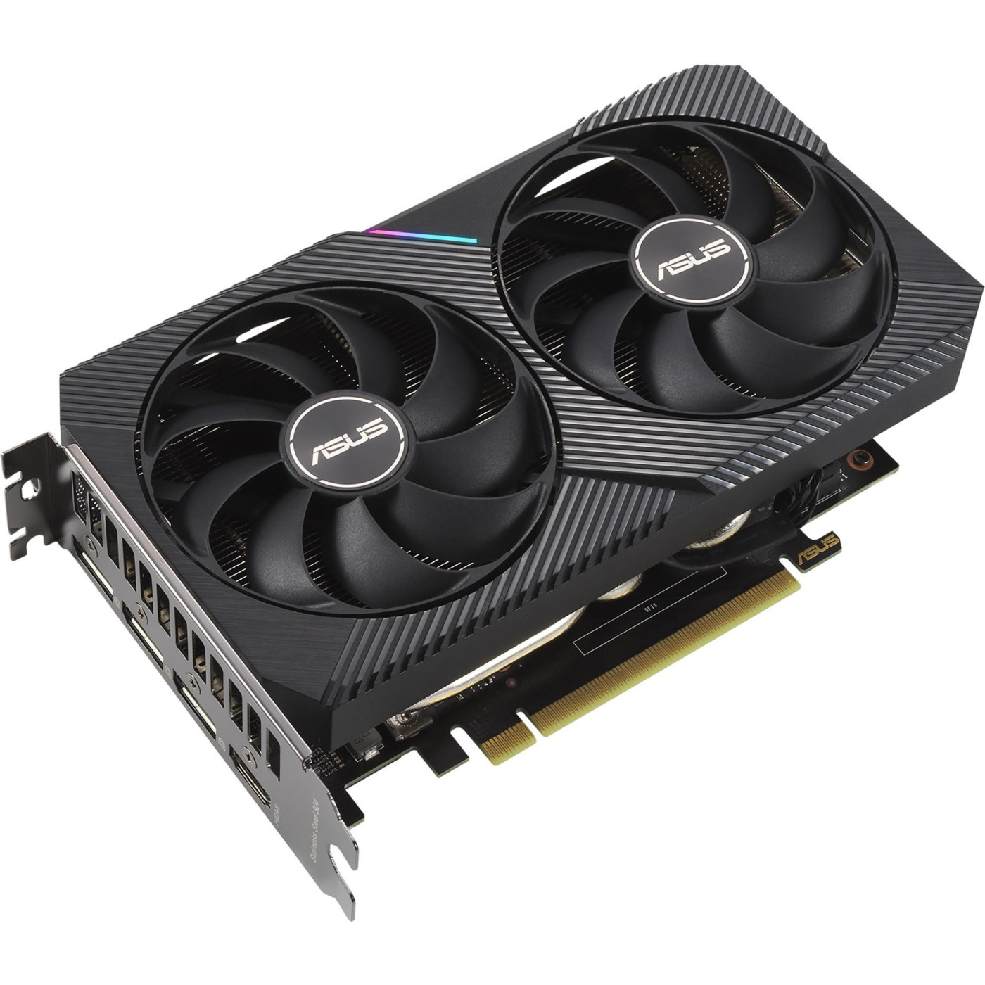 Відеокарта ASUS RTX 3060Ti 8Gb Mini V2 LHR (DUAL-RTX3060TI-8G-MINI-V2) (GDDR6, 256 bit, PCI-E v4.0 x16) Б/в