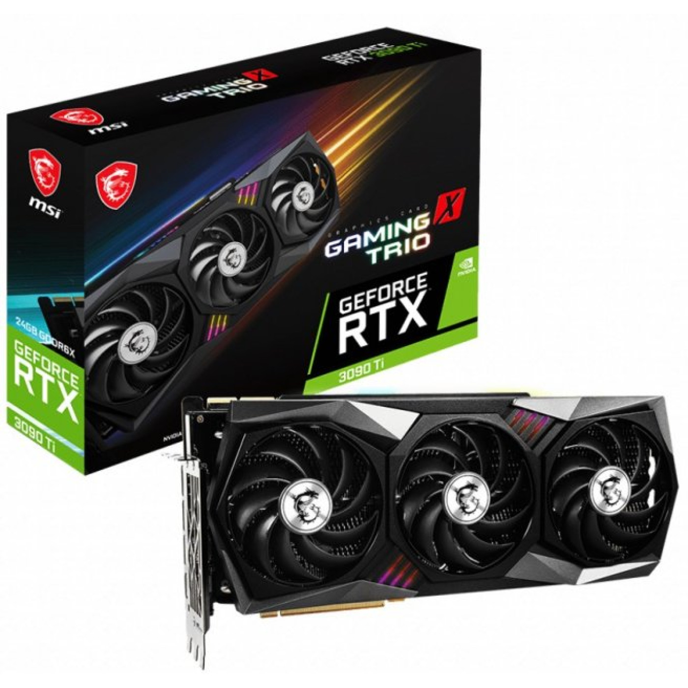 Видеокарта MSI RTX 3090Ti 24Gb Gaming X Trio (RTX 3090 Ti GAMING X TRIO 24G) (GDDR6X, 384 bit, PCI-E 4.0 x16)
