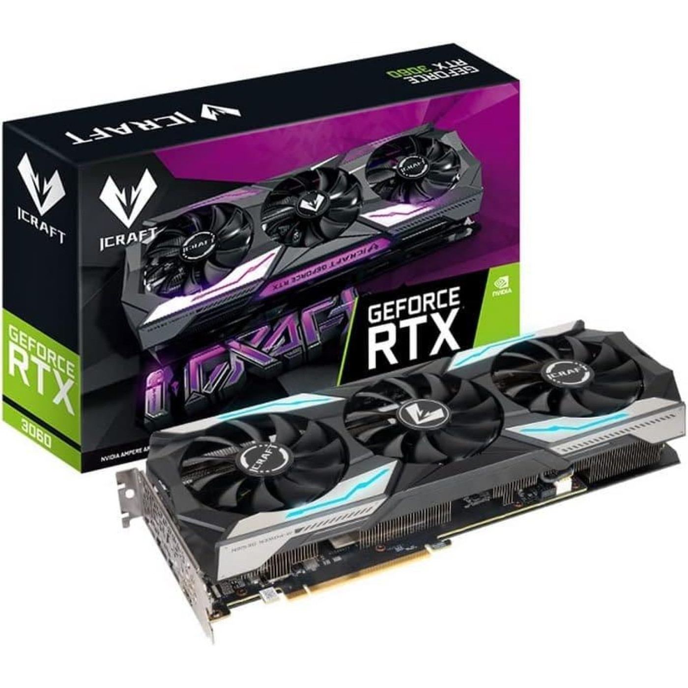 Відеокарта Maxsun RTX 3060 12Gb iCraft OC (MS-GeForce RTX3060 iCraft OC 12G S1) (GDDR6, 192 bit, PCI-E v4.0 x16) Б/в