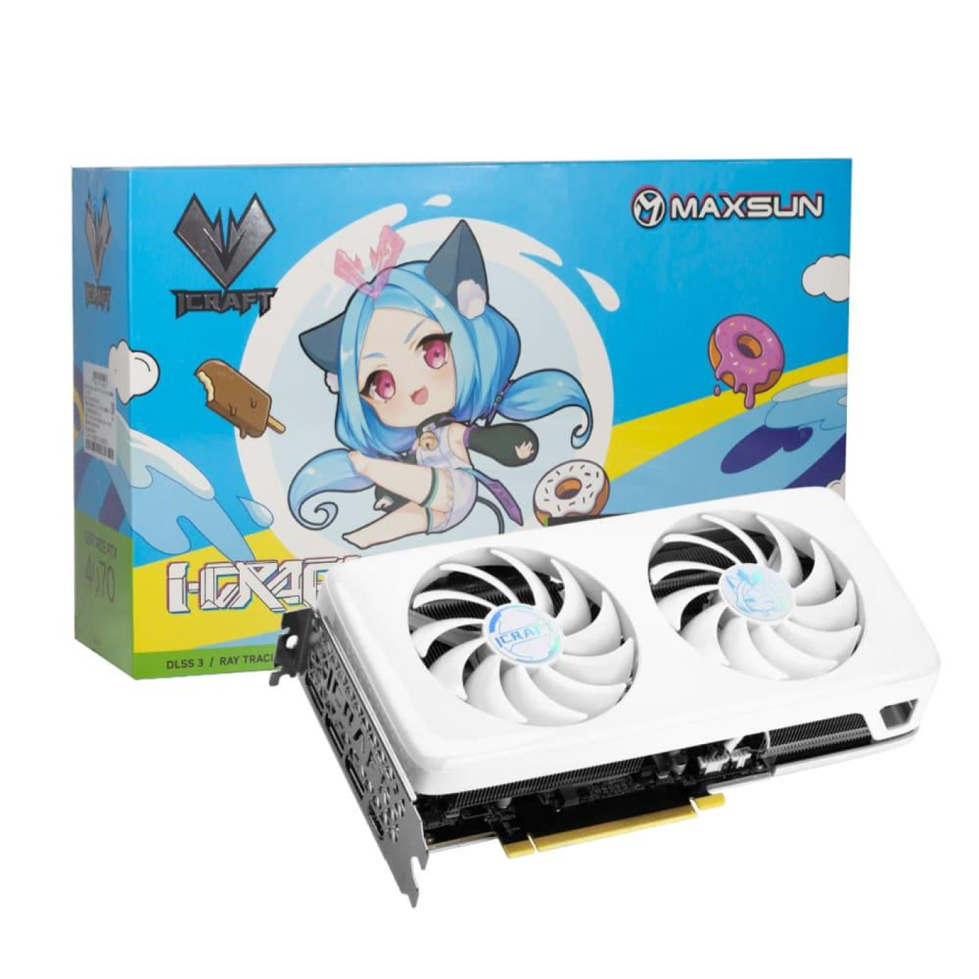 Видеокарта Maxsun RTX 4070 12Gb Craft OC LimitedX2 (MS-RTX4070 ICraft OC12G LimitedX2 T0) (GDDR6X, 192 bit, PCI-E v4.0 x16)