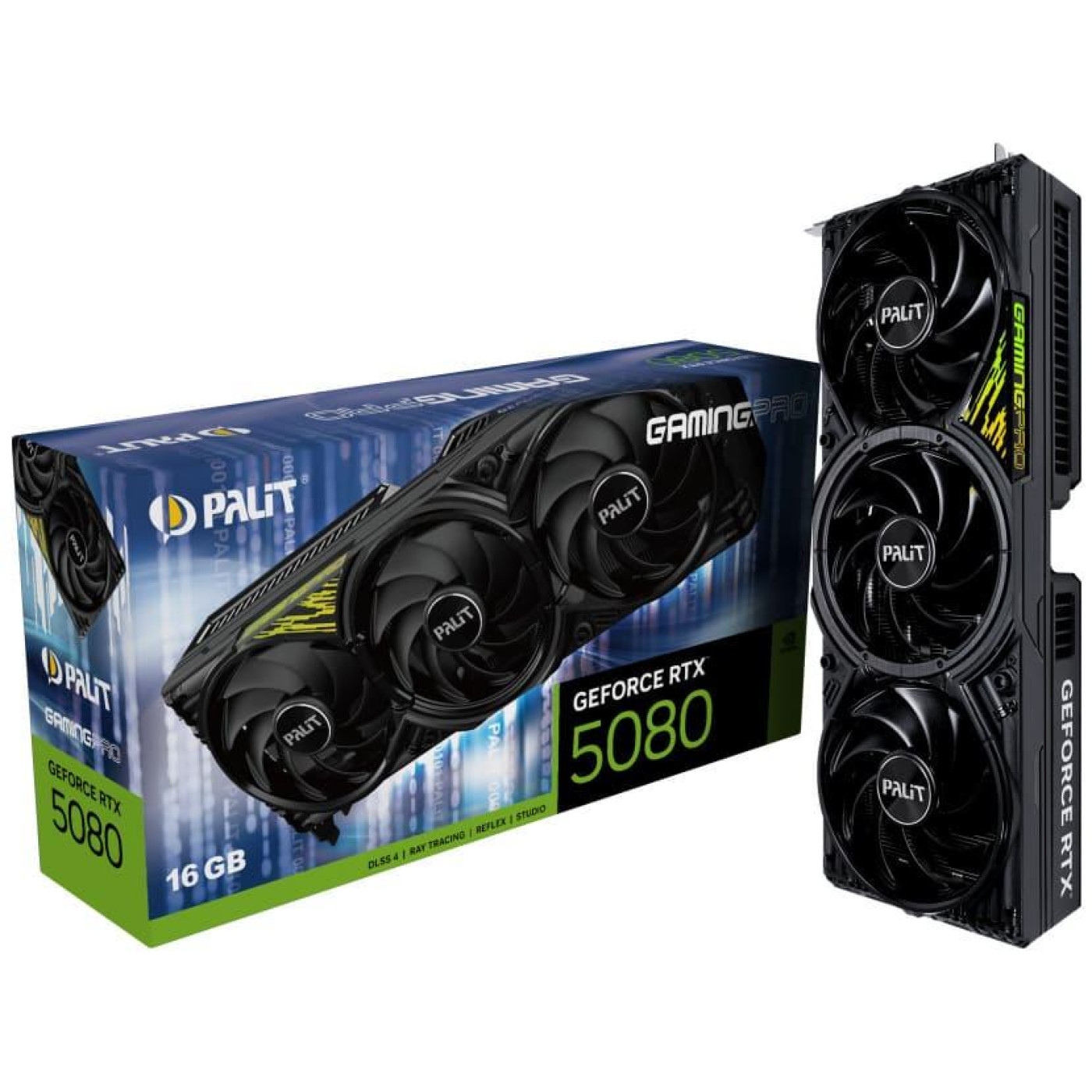 Видеокарта Palit RTX 5080 16GB GamingPro V1 (NE75080019T2-GB2031Y) (GDDR7, 256 bit, PCI-E v5.0 x16)