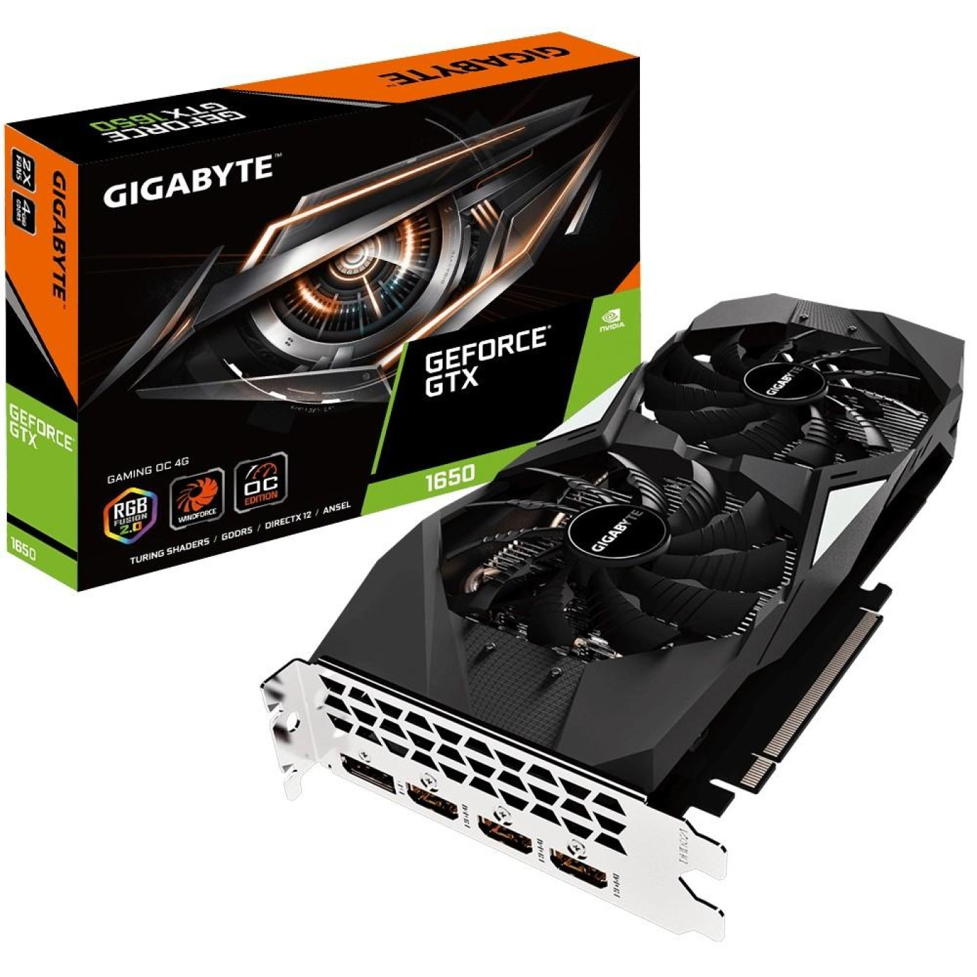 Відеокарта Gigabyte GTX 1650 Super 4Gb WindForce OC (GV-N1650GAMING OC-4GD) (GDDR5, 128 bit, PCI-E v3.0) Б/в