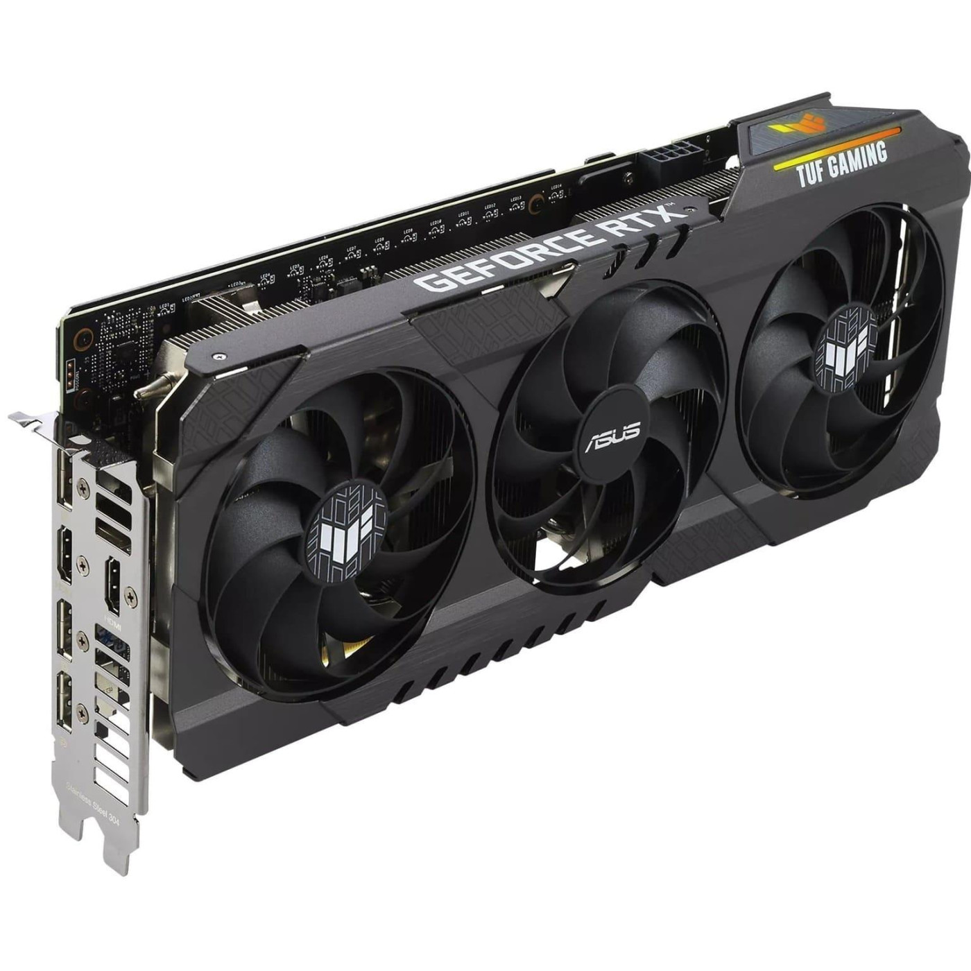 Відеокарта ASUS RTX 3060 12Gb TUF Gaming OC LHR (TUF-RTX3060-O12G-V2-GAMING) (GDDR6, 192 bit, PCI-E v4.0) Б/в