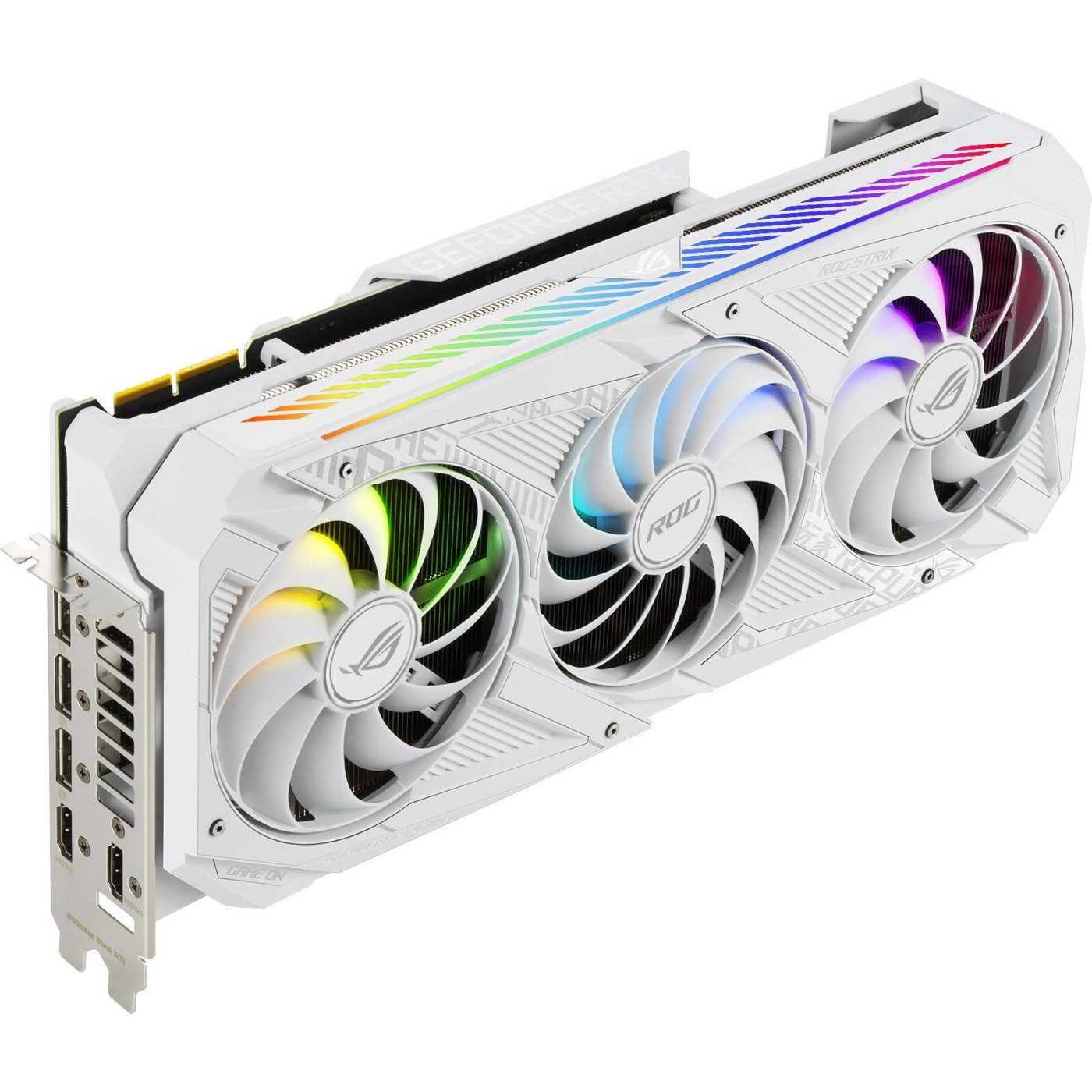 Відеокарта ASUS RTX 3090 24GB ROG Strix Gaming OC White Edition (ROG-STRIX-RTX3090-O24G-WHITE) (GDDR6X, 384 bit, PCI-E 4.0 x16) Б/в